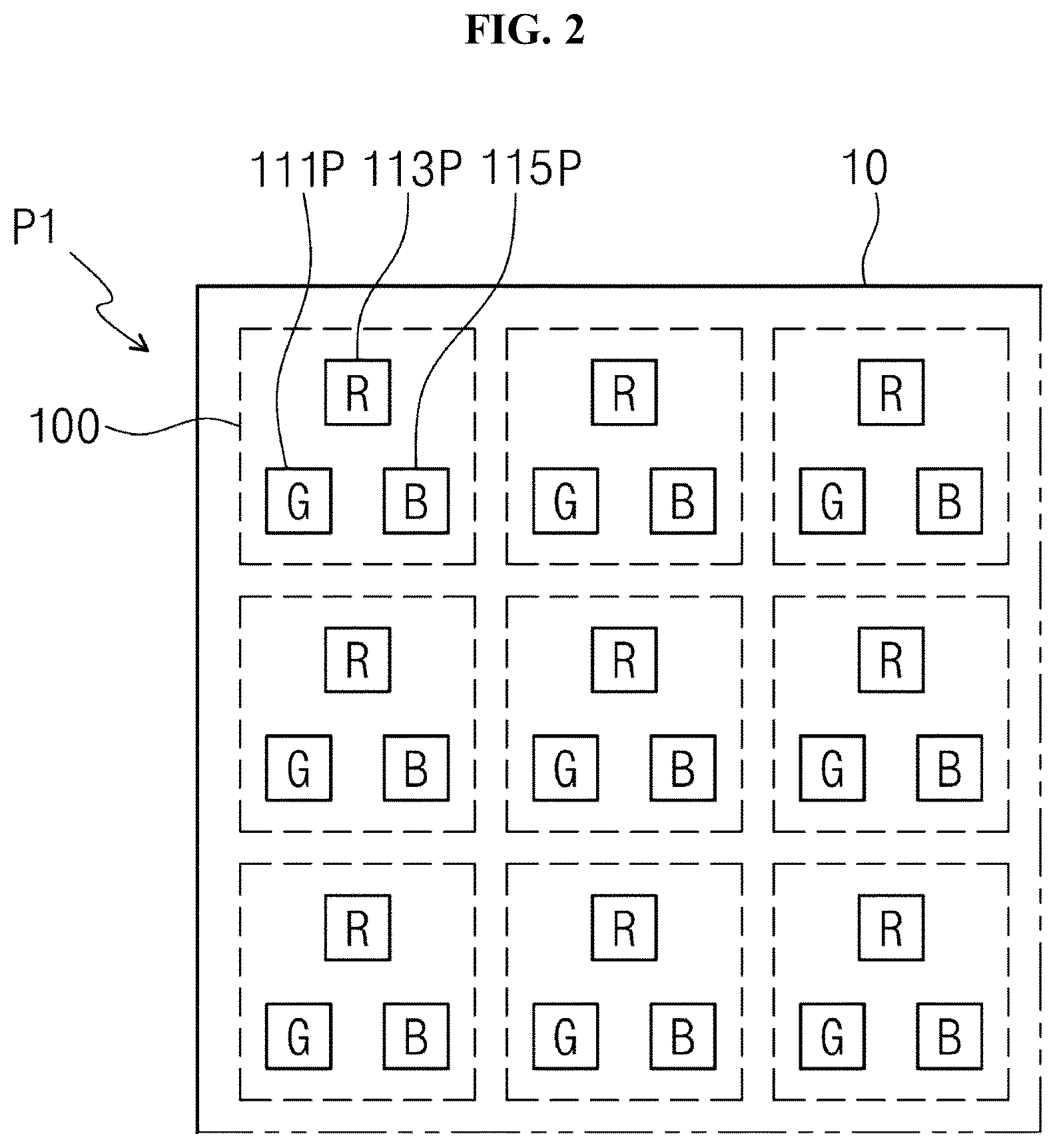 Patent US11824145 Figure 2 – Light emitting device and display apparatus including the same
