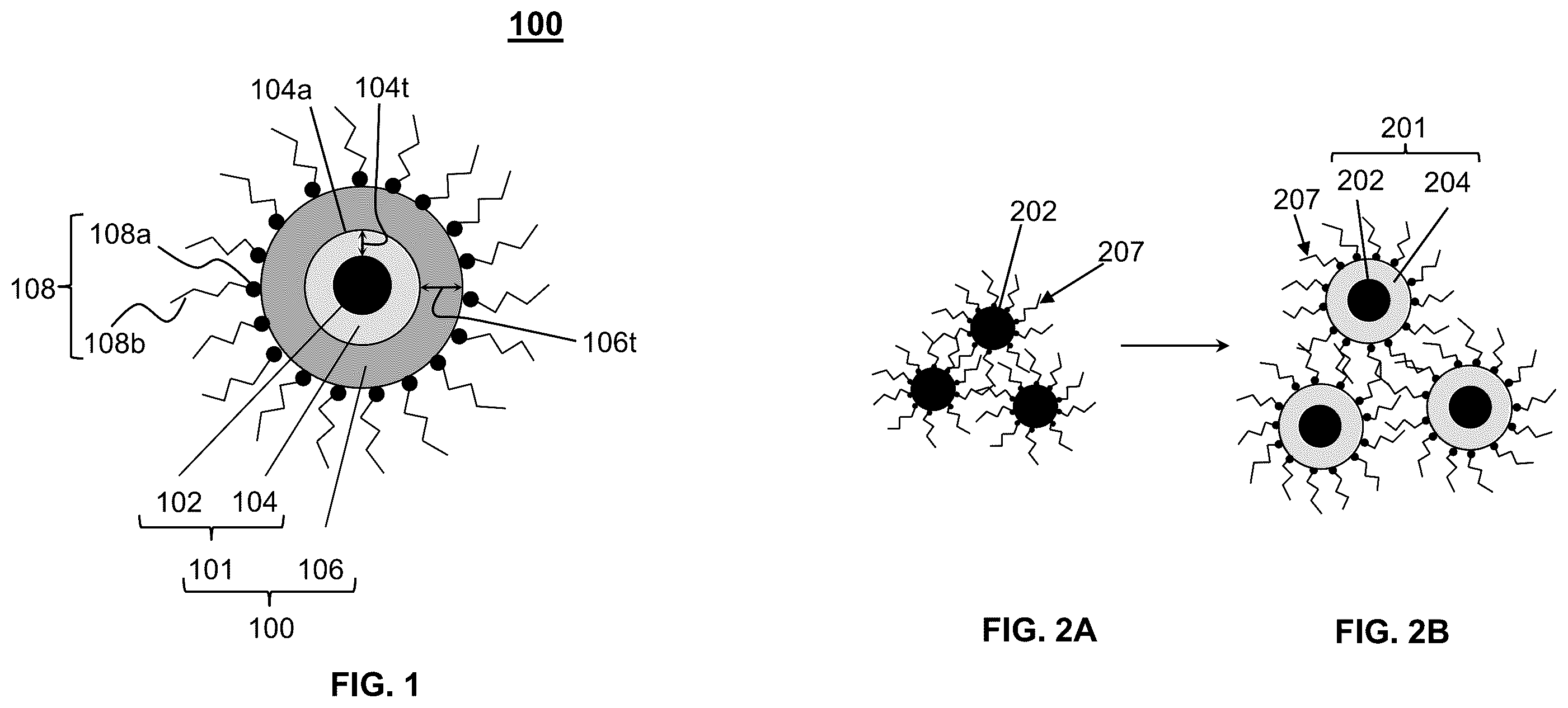 Patent US11824146 — Quantum dot encapsulation techniques — Figure 1