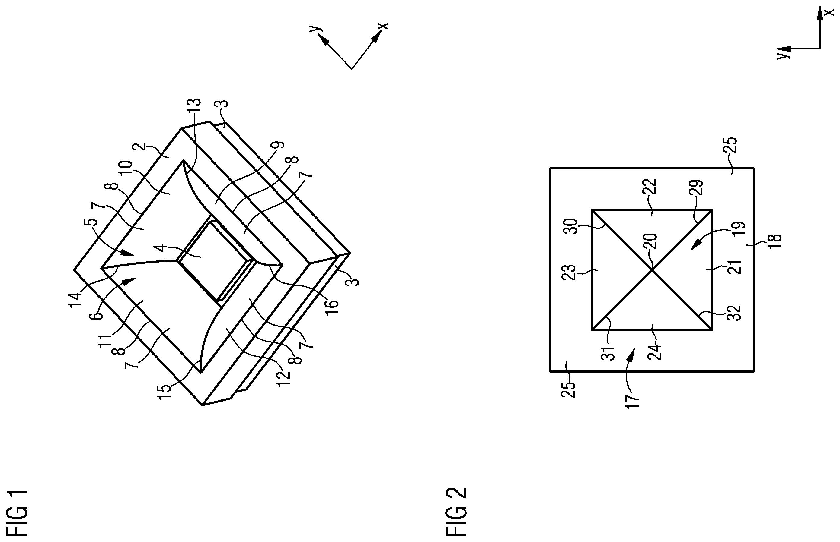 Patent US11824147 Figure 1 – Component with an optoelectronic part