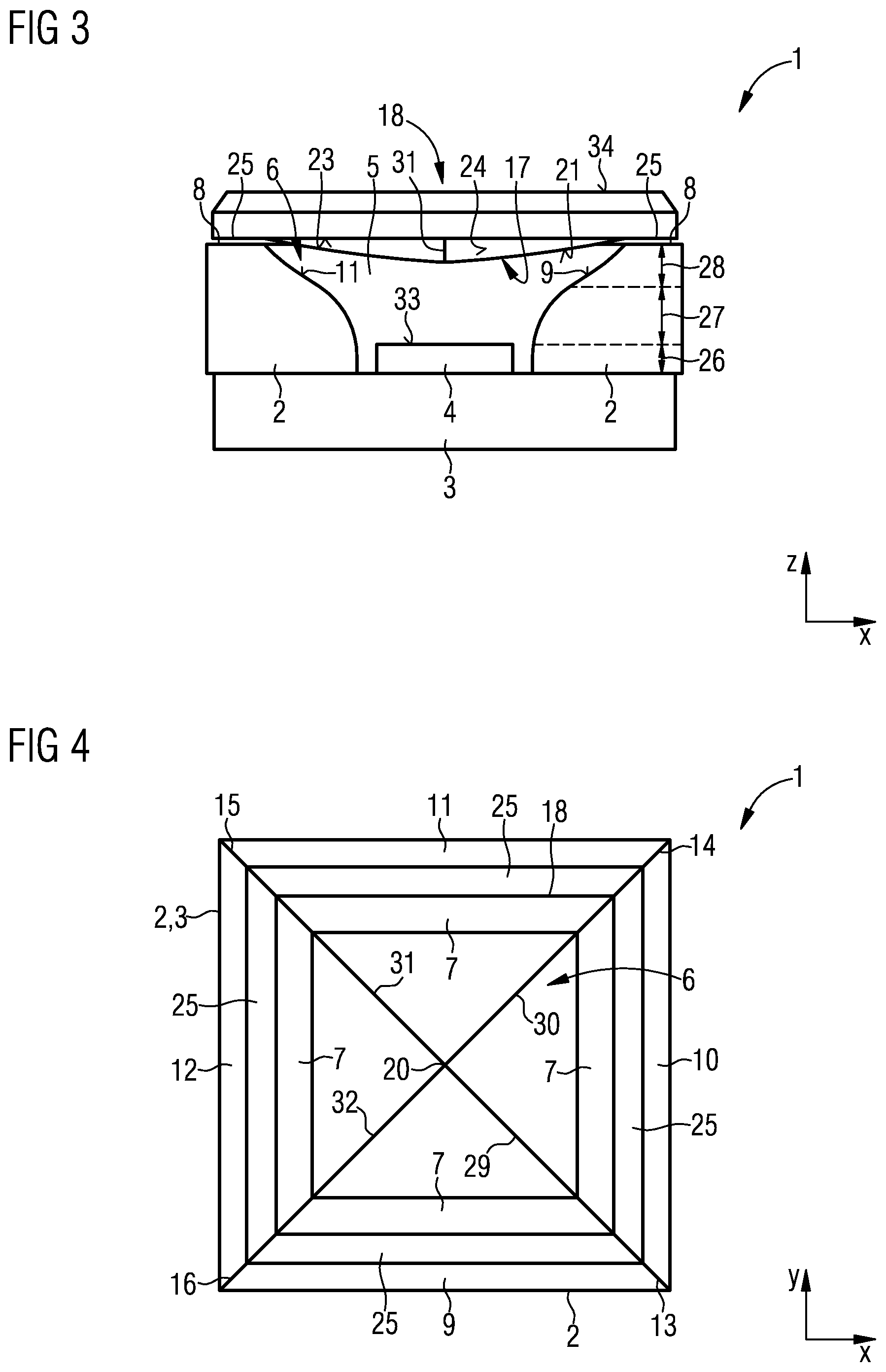Patent US11824147 Figure 2 – Component with an optoelectronic part
