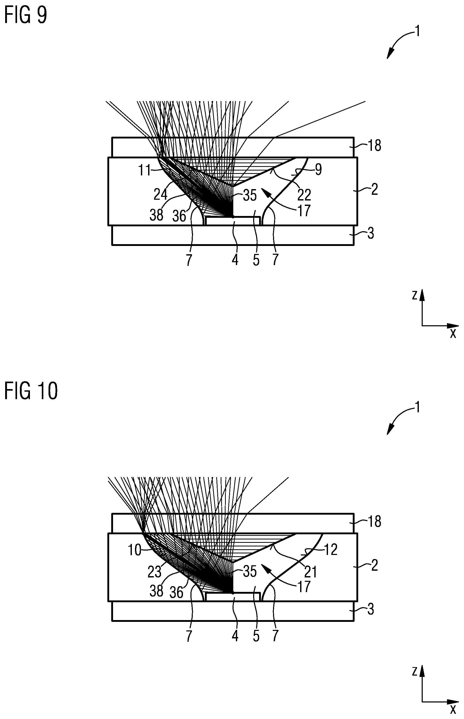Patent US11824147 Figure 5 – Component with an optoelectronic part