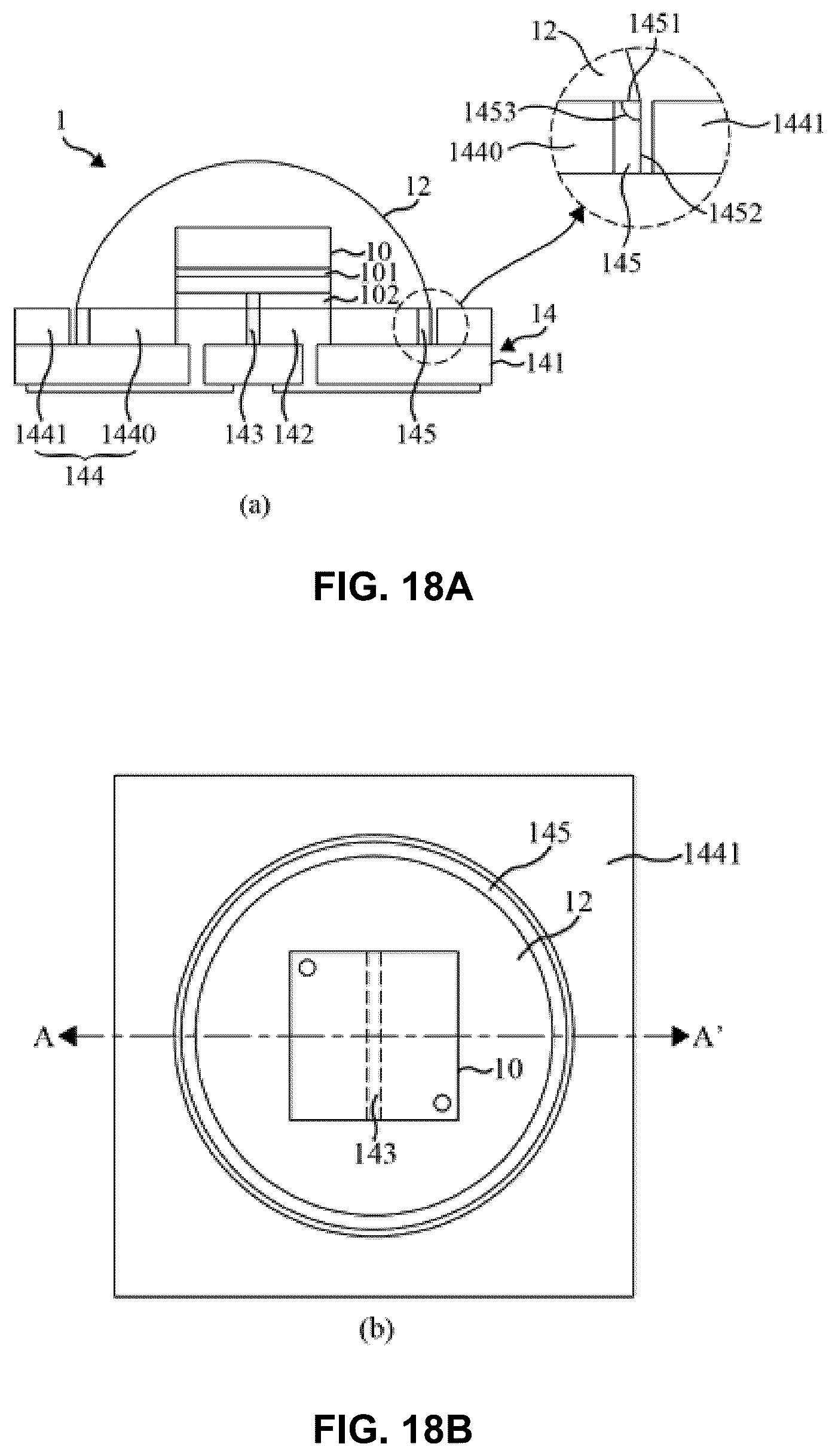Patent US11824148 Figure 17 – Semiconductor light emitting devices and method of manufacturing the same