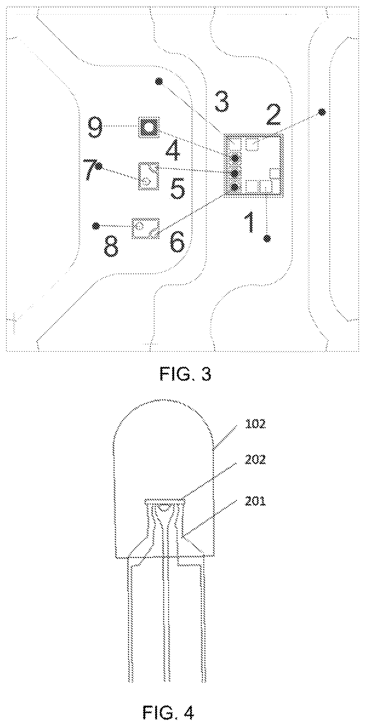Patent US11824149 Figure 2 – LED lamp bead and LED lamp group