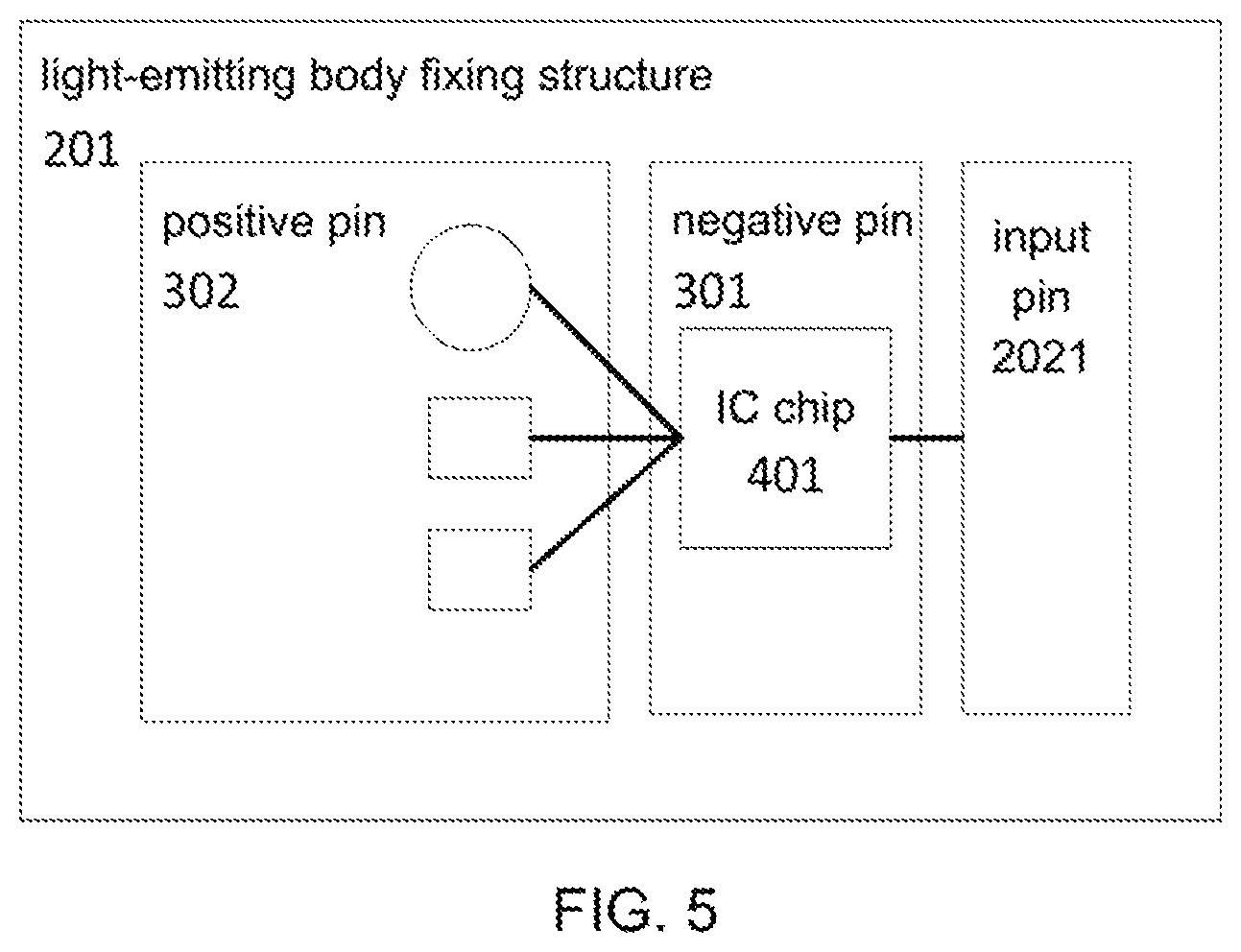 Patent US11824149 Figure 3 – LED lamp bead and LED lamp group