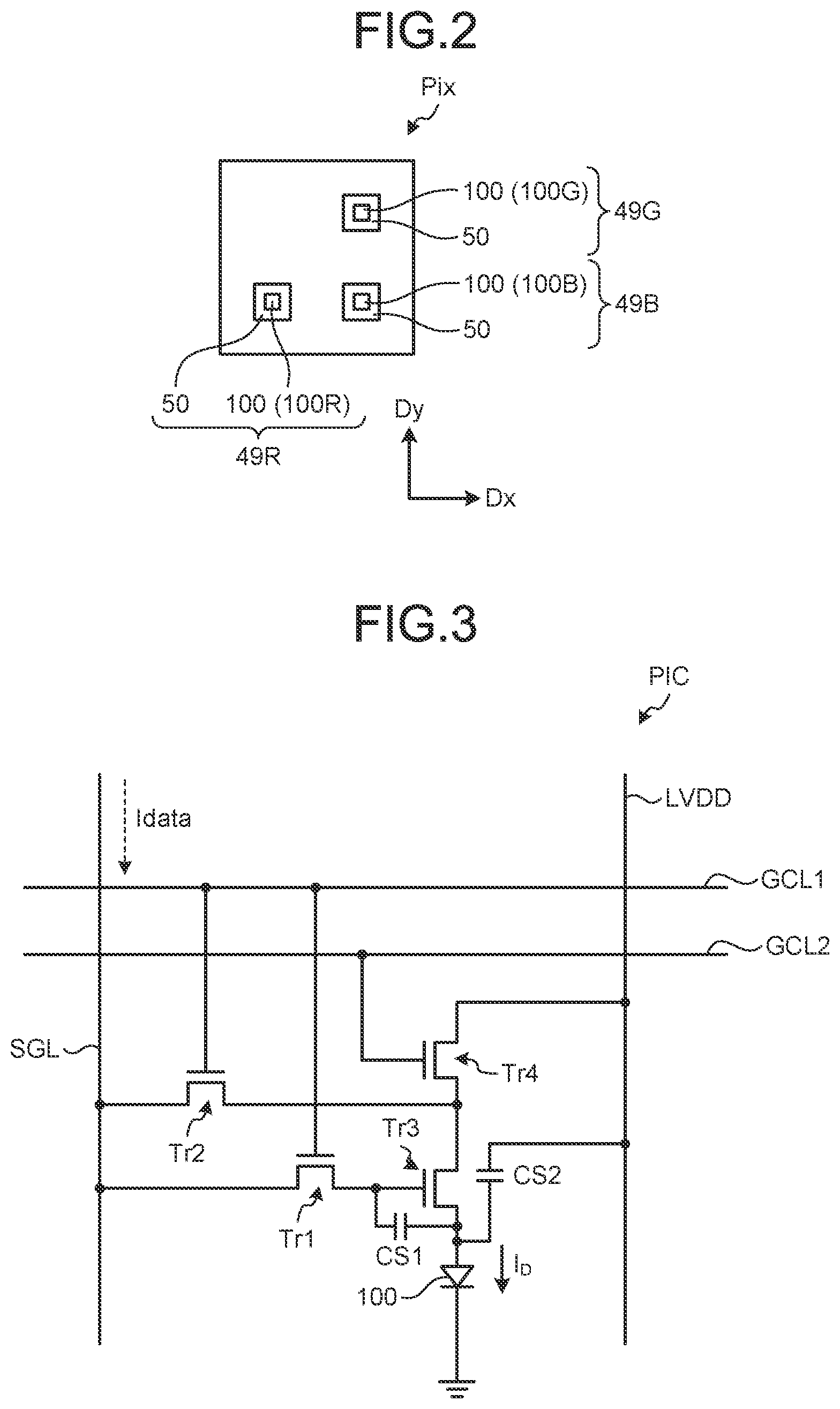 Patent US11824150 Figure 2 – Display device and array substrate