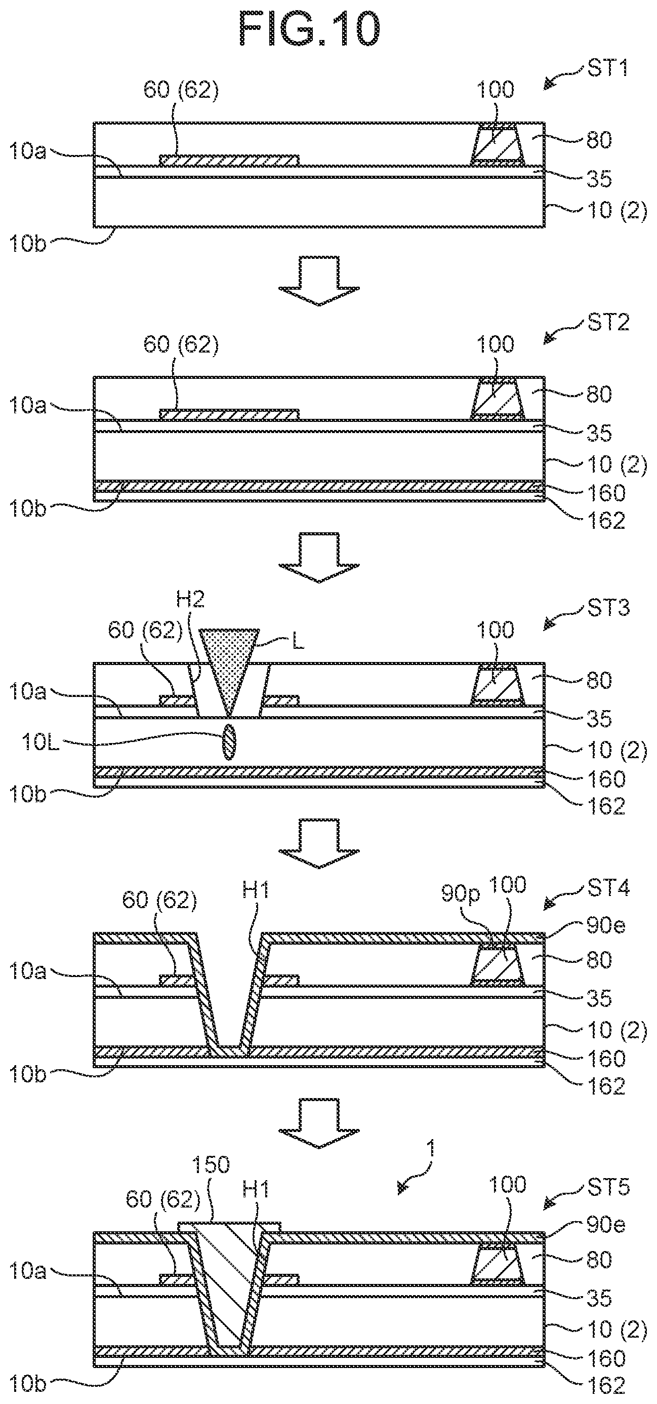 Patent US11824150 Figure 8 – Display device and array substrate
