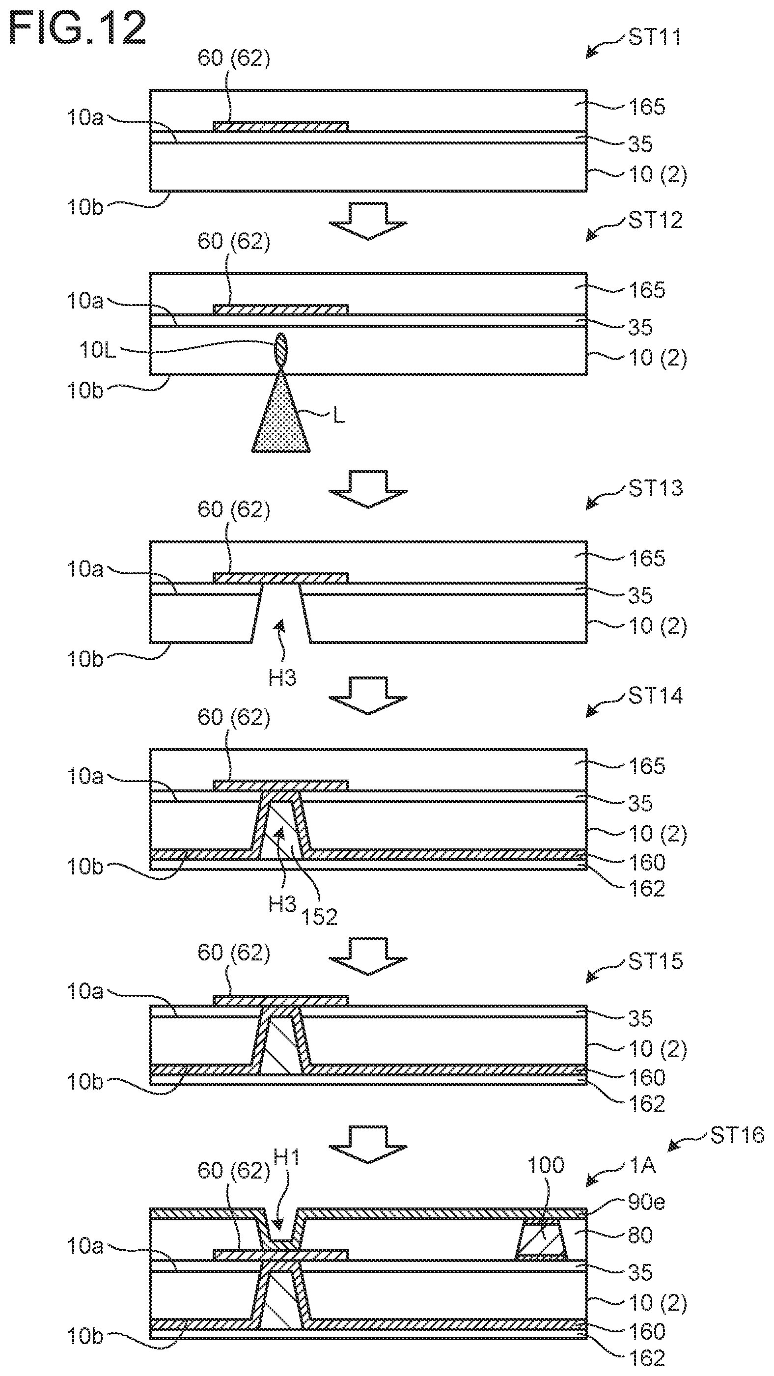 Patent US11824150 Figure 10 – Display device and array substrate