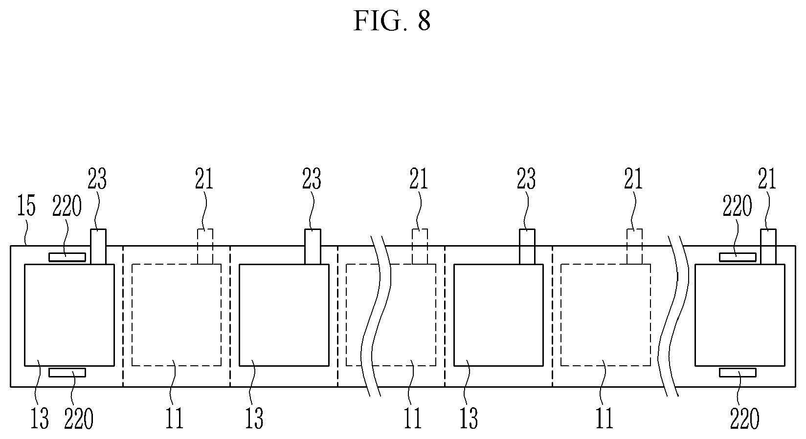 Patent US11824164 Figure 8 – Rechargeable battery, electrode assembly and method for manufacturing the same