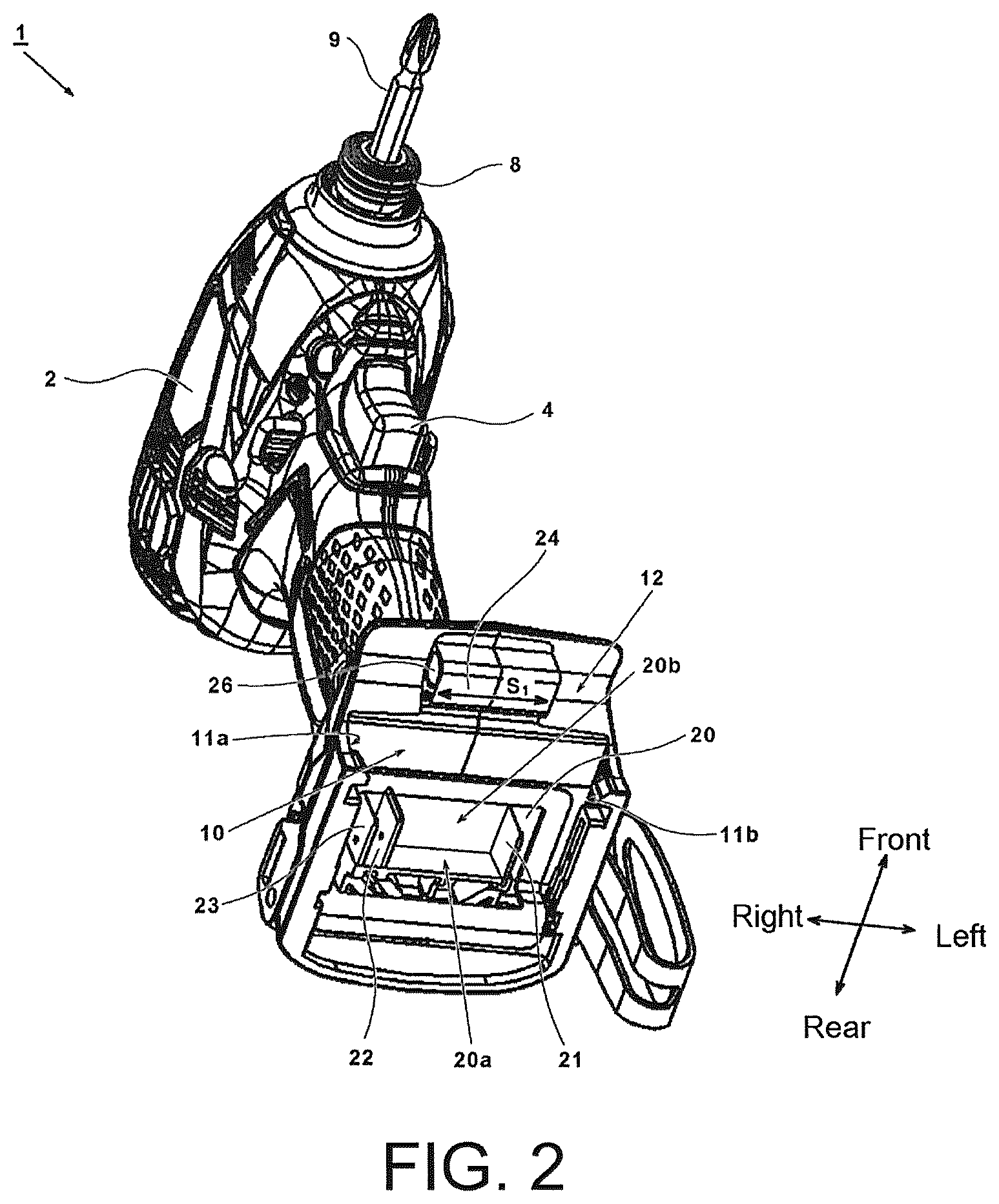 Patent US11824169 Figure 2 – Battery pack, electrical device using battery pack, and electrical device system