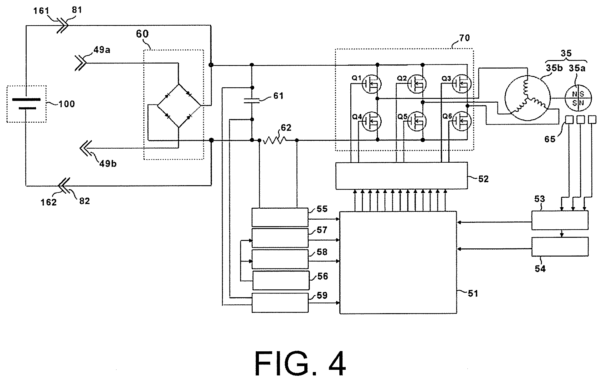 Patent US11824169 Figure 4 – Battery pack, electrical device using battery pack, and electrical device system