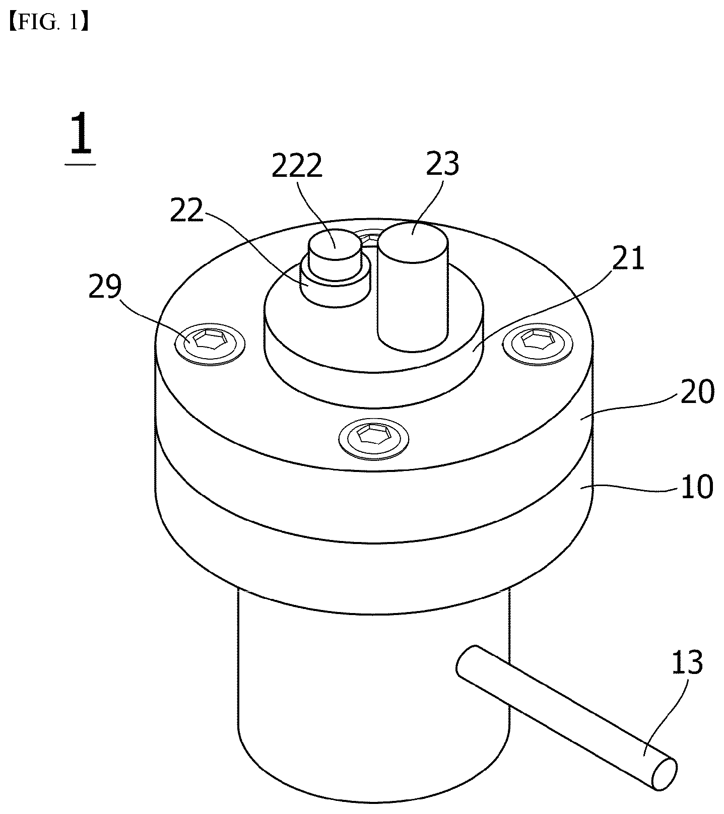 Patent US11824171 Figure 1 – Internal pressure measuring jig for cylindrical battery cell