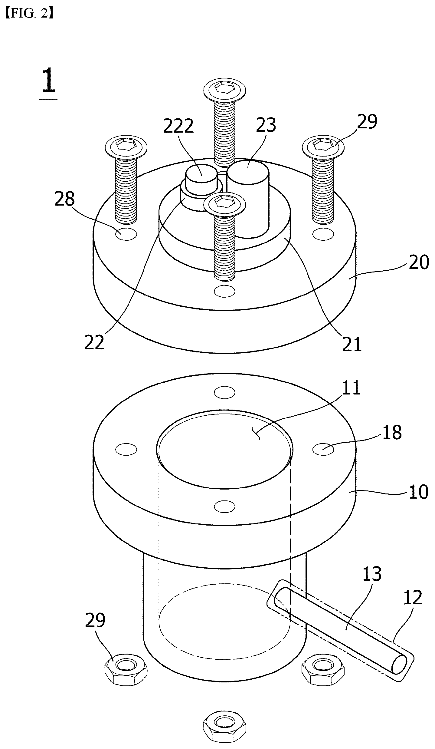 Patent US11824171 Figure 2 – Internal pressure measuring jig for cylindrical battery cell