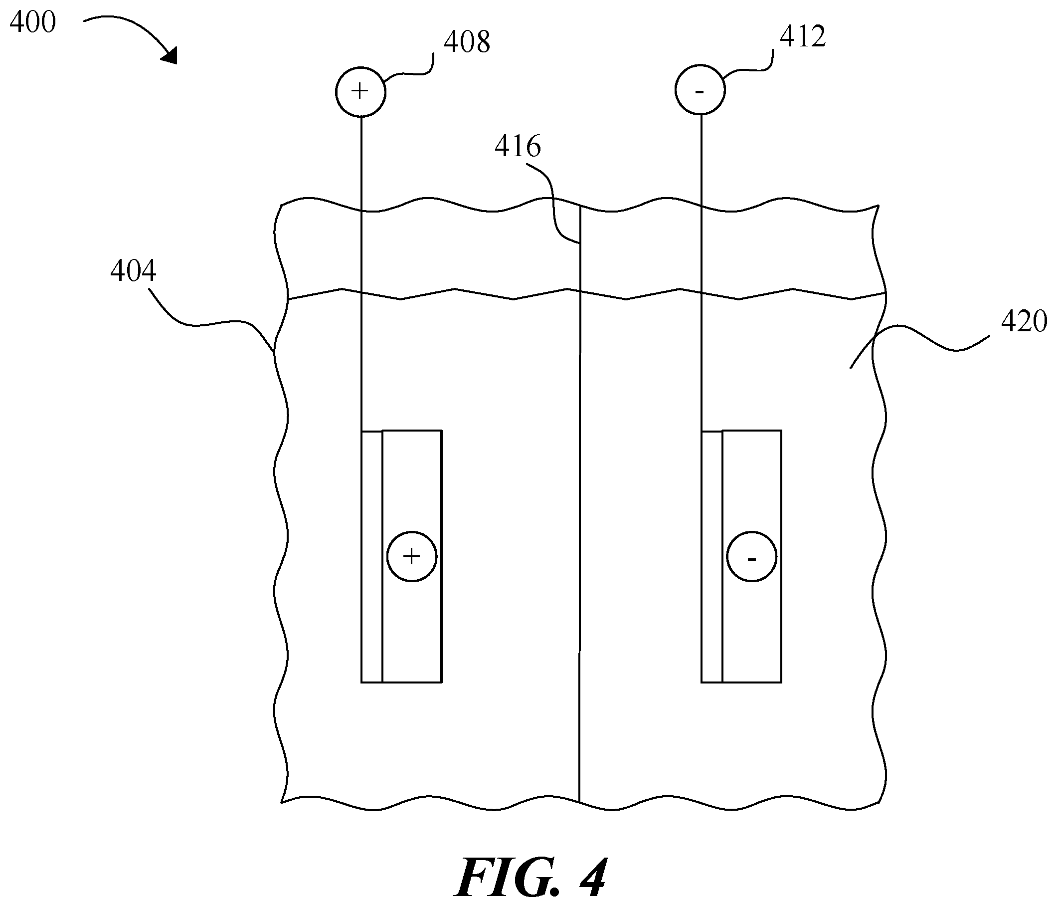 Patent US11824176 Figure 4 – Systems and methods for battery pack cooling using a cooling fin