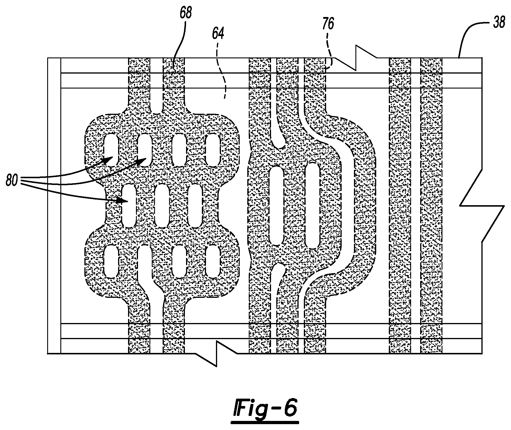 Patent US11824178 Figure 4 – Thermal interface material positioning within a traction battery pack