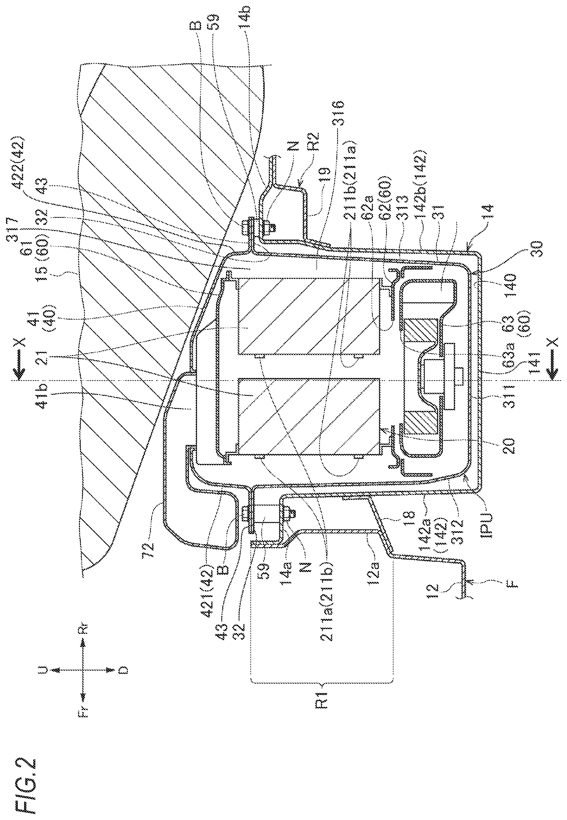 Patent US11824179 Figure 2 – Power supply device