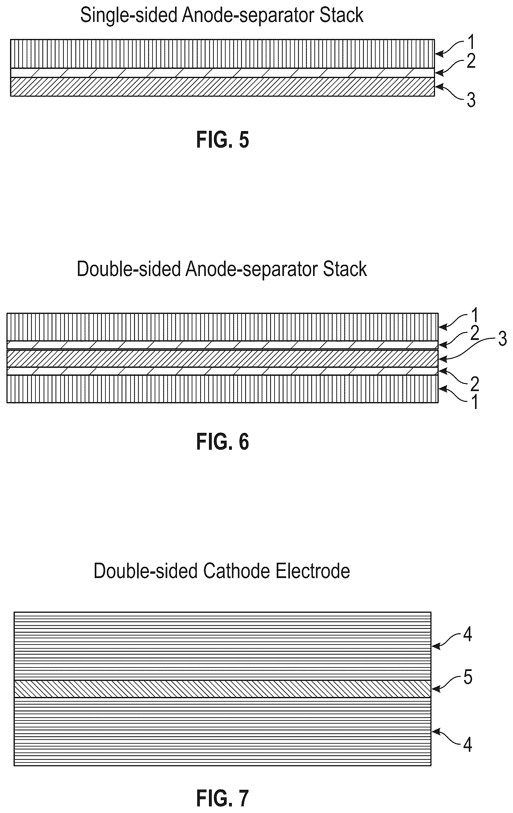Patent US11824183 Figure 5 – Energy storage device with a first metal layer formed from a precursor layer upon charge and diffused into a cathode during discharge