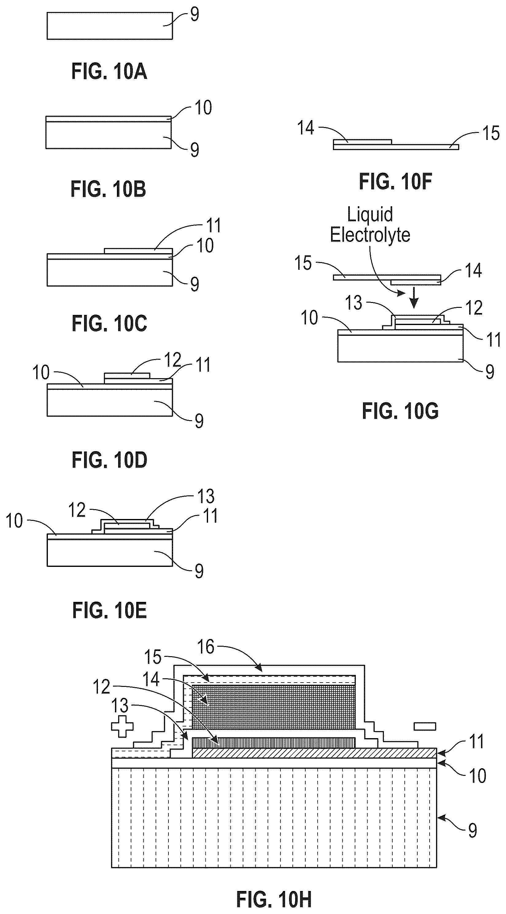 Patent US11824183 Figure 7 – Energy storage device with a first metal layer formed from a precursor layer upon charge and diffused into a cathode during discharge