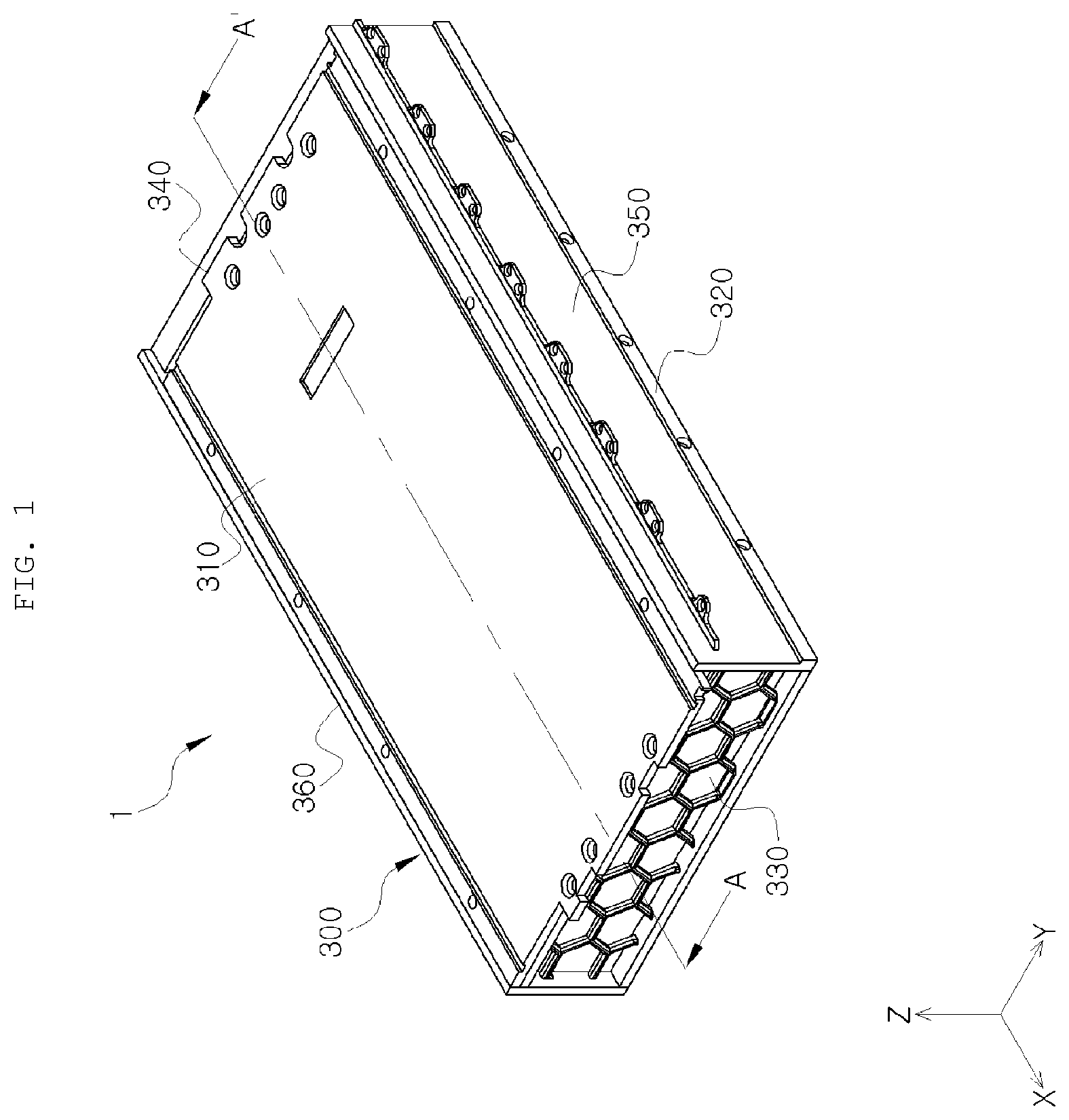 Patent US11824218 Figure 1 – Battery module