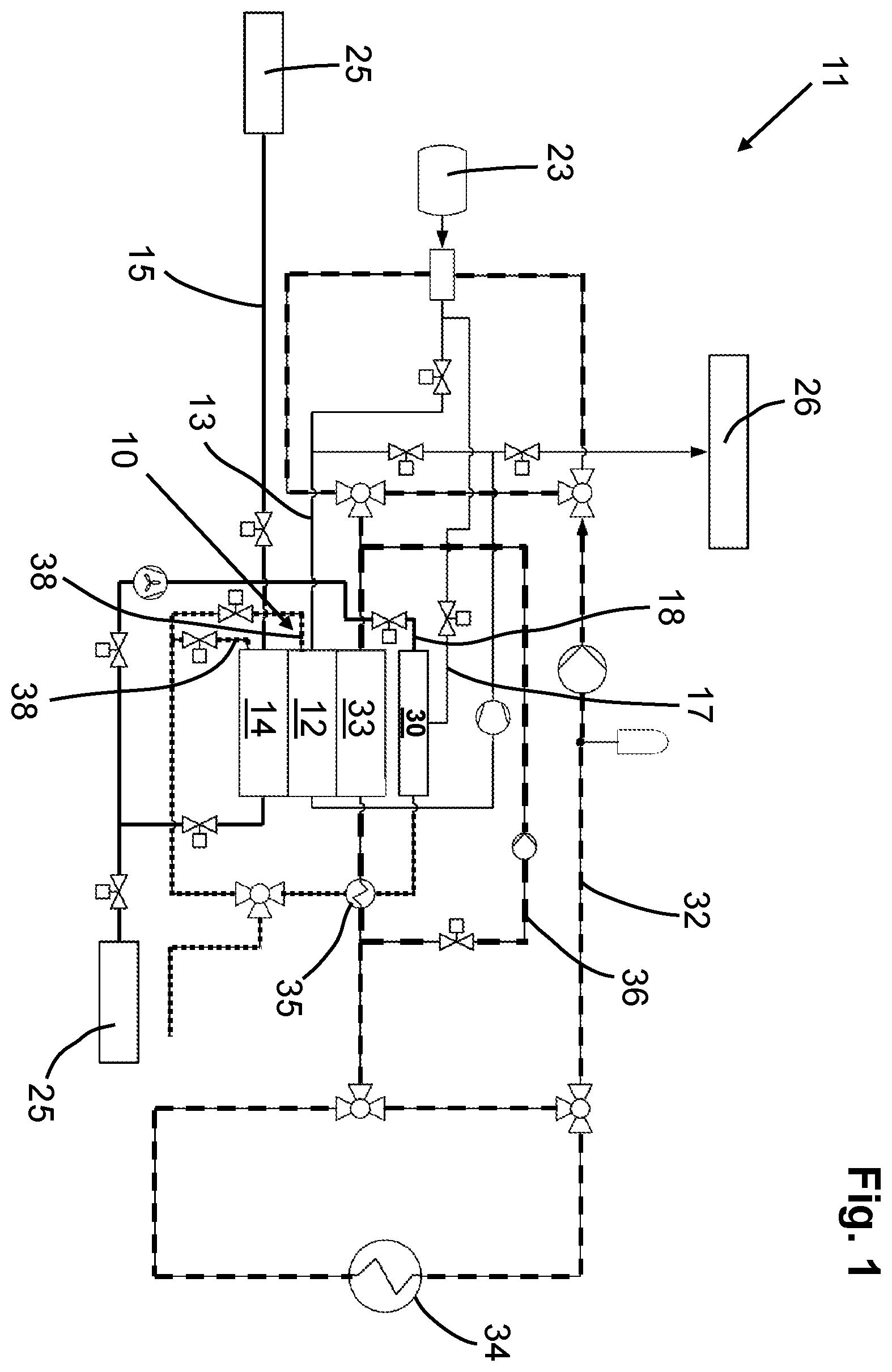 Patent US11824230 Figure 1 – Method for operating an energy supply device