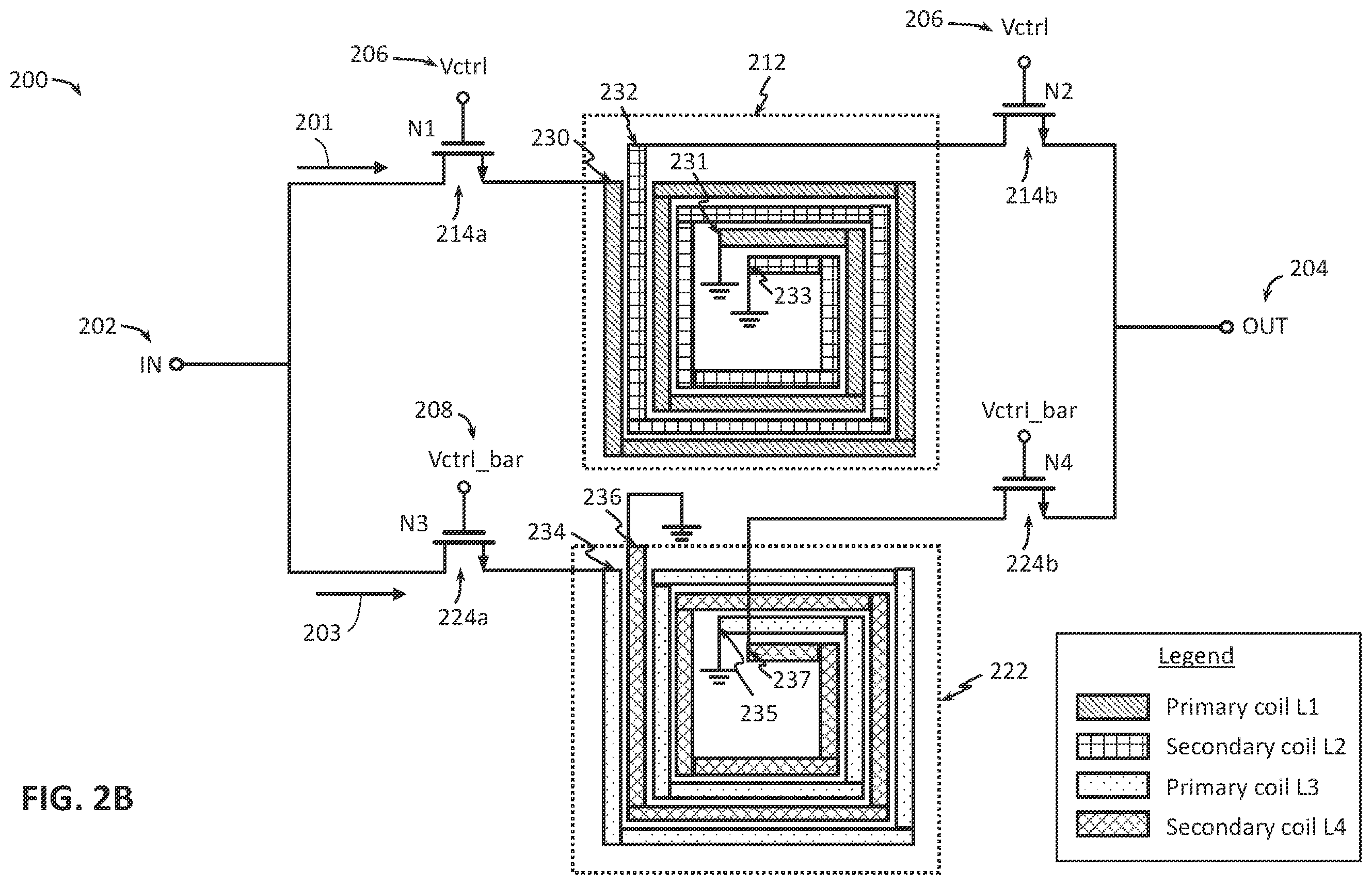 Patent US11824245 Figure 3 – Phase shifter-180 degree topology