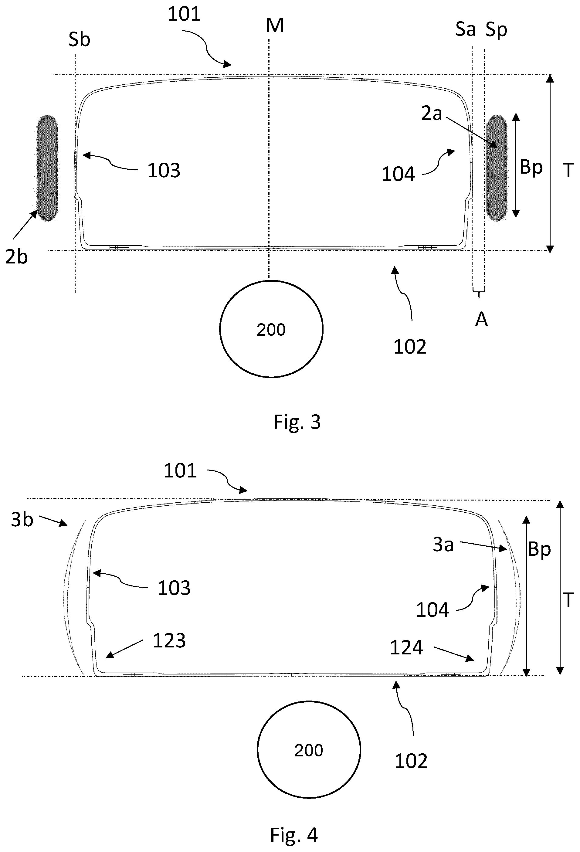Patent US11824250 Figure 2 – Antenna housing with a profile element for wind load reduction