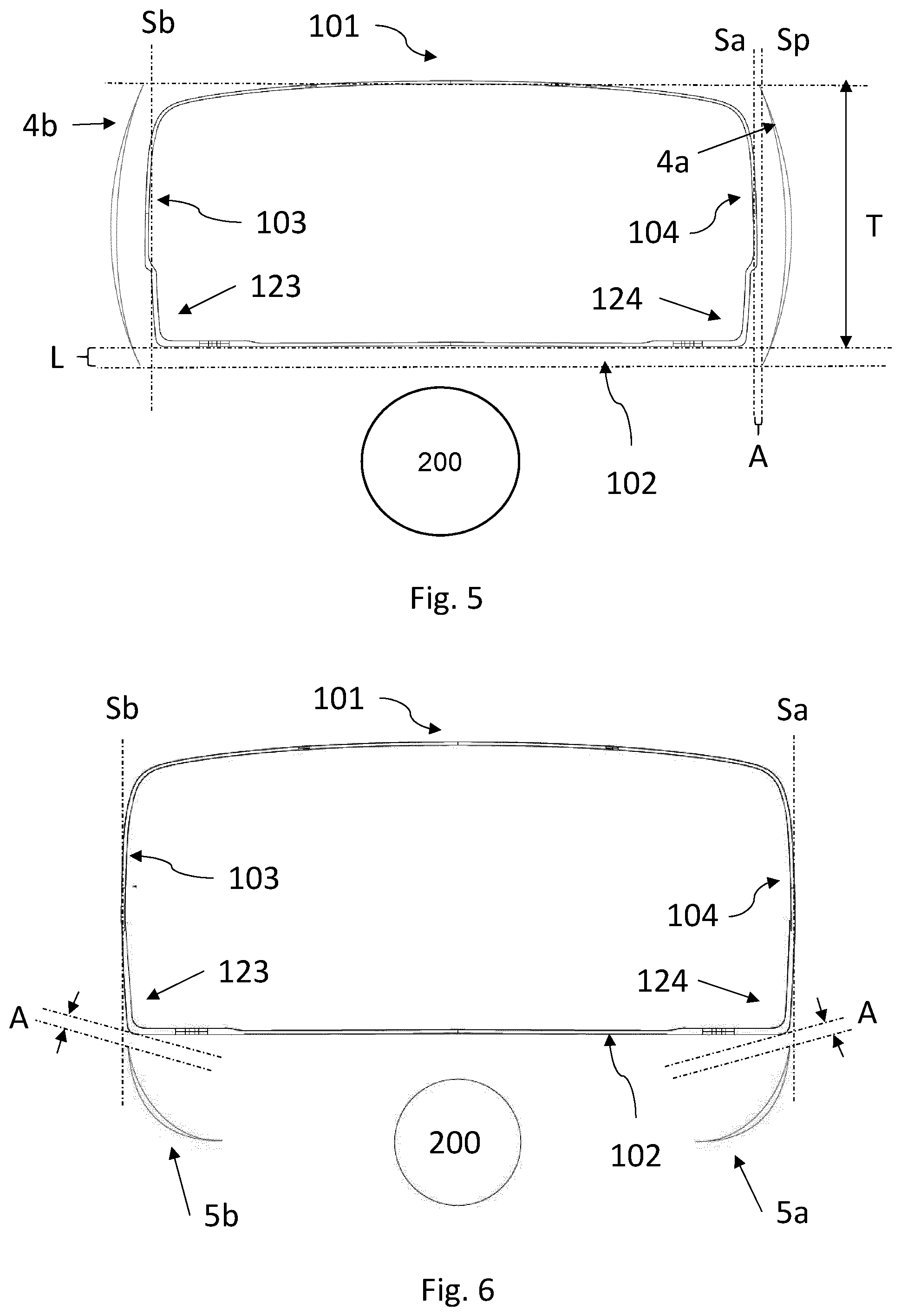 Patent US11824250 Figure 3 – Antenna housing with a profile element for wind load reduction