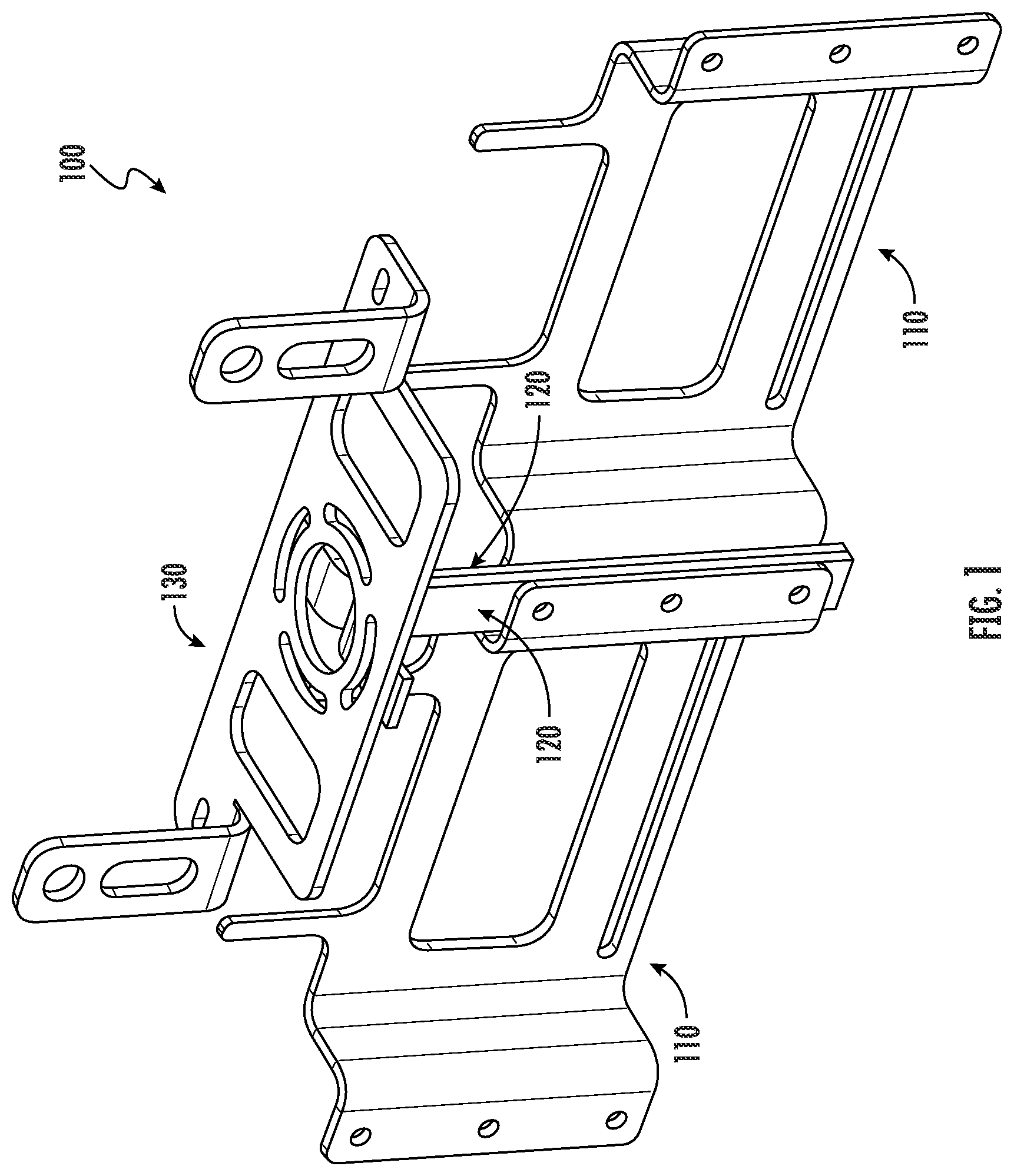 Patent US11824252 — Small cell antenna strand mounts and assemblies — Figure 1