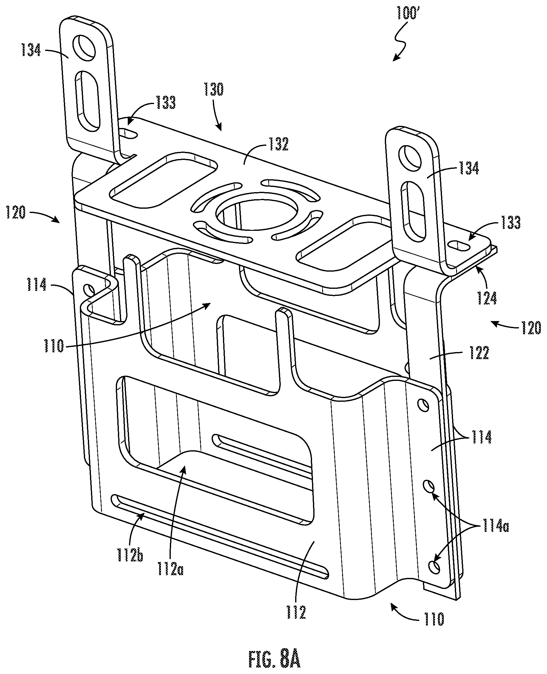 Patent US11824252 Figure 8 – Small cell antenna strand mounts and assemblies