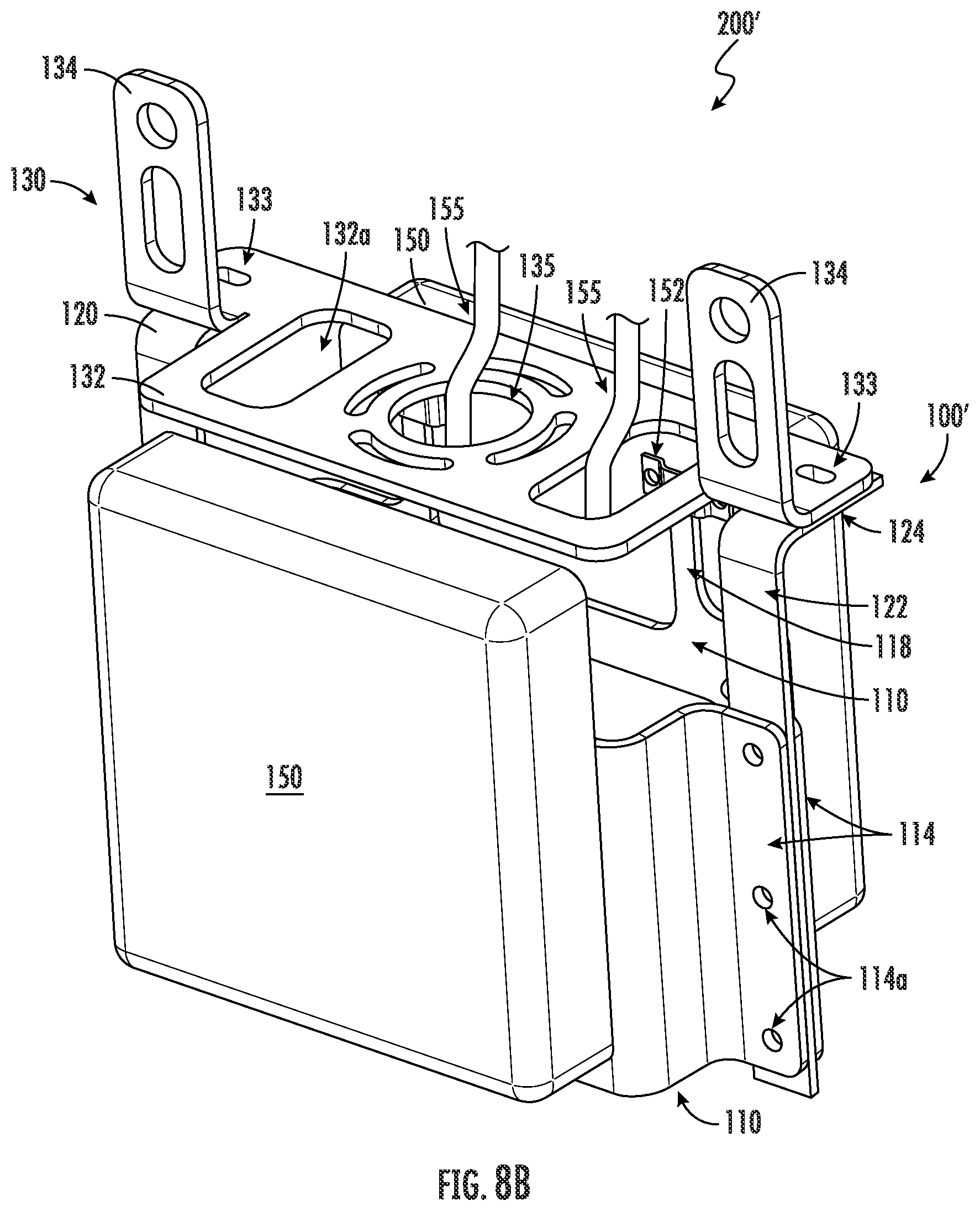 Patent US11824252 Figure 9 – Small cell antenna strand mounts and assemblies