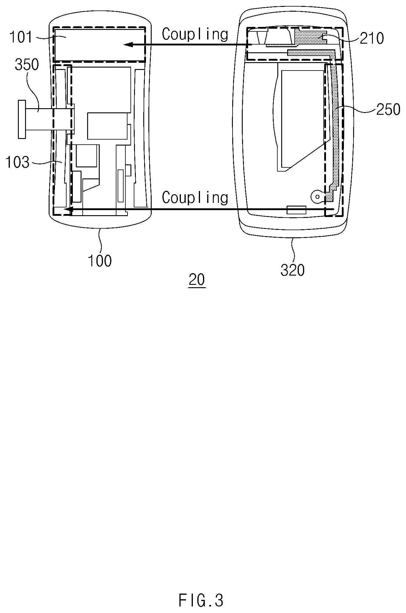 Patent US11824260 Figure 5 – Electronic device comprising antenna