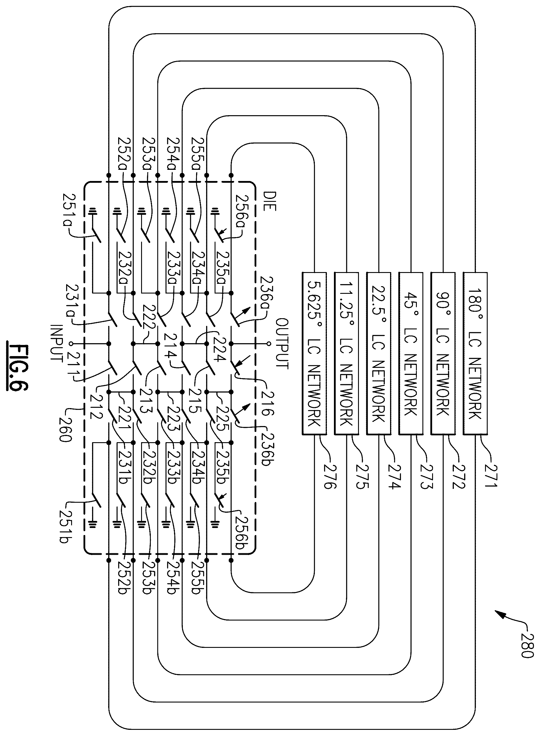 Patent US11824274 Figure 7 – Phase shifters for communication systems
