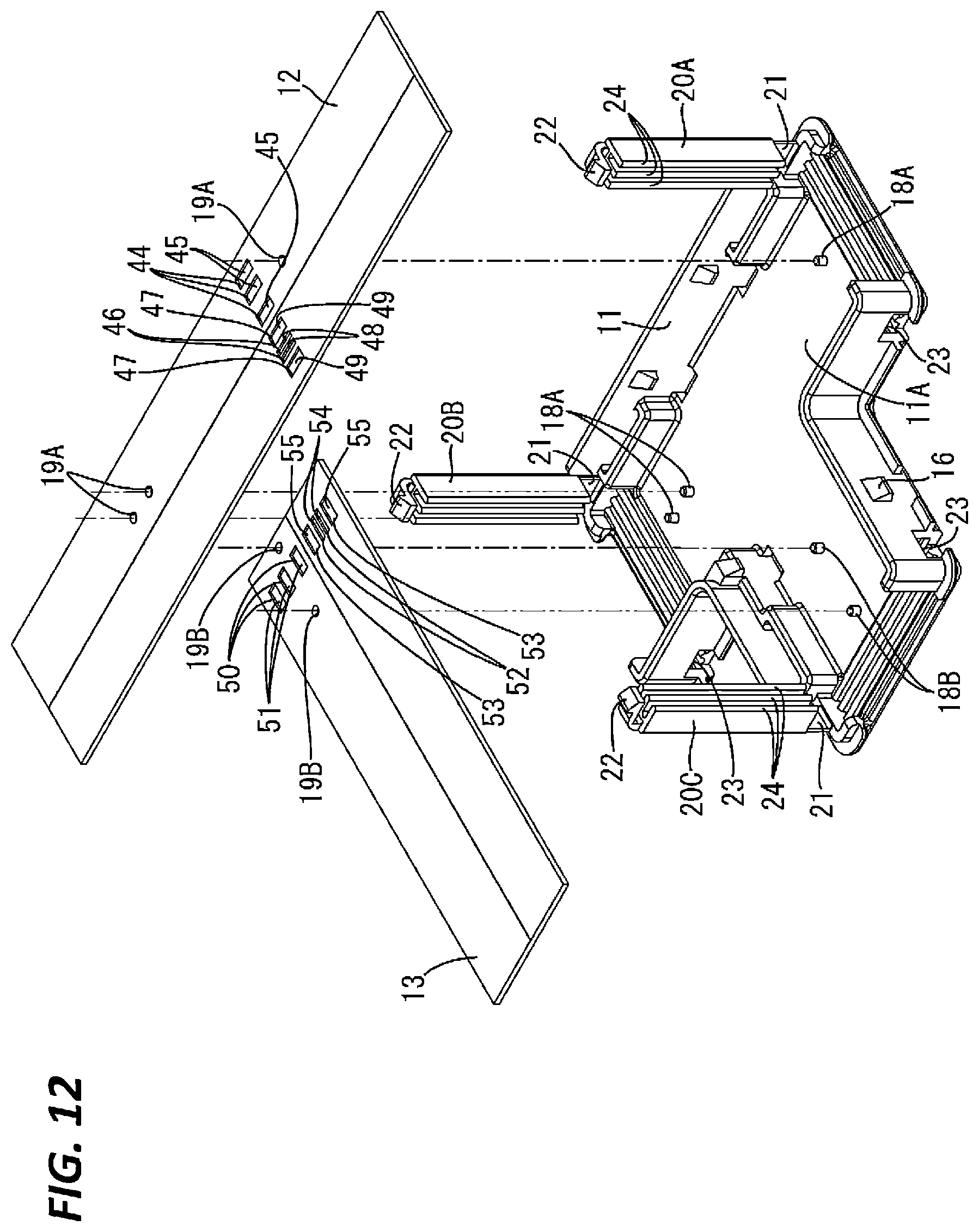 Patent US11824284 Figure 10 – Structure for connecting flexible flat cables