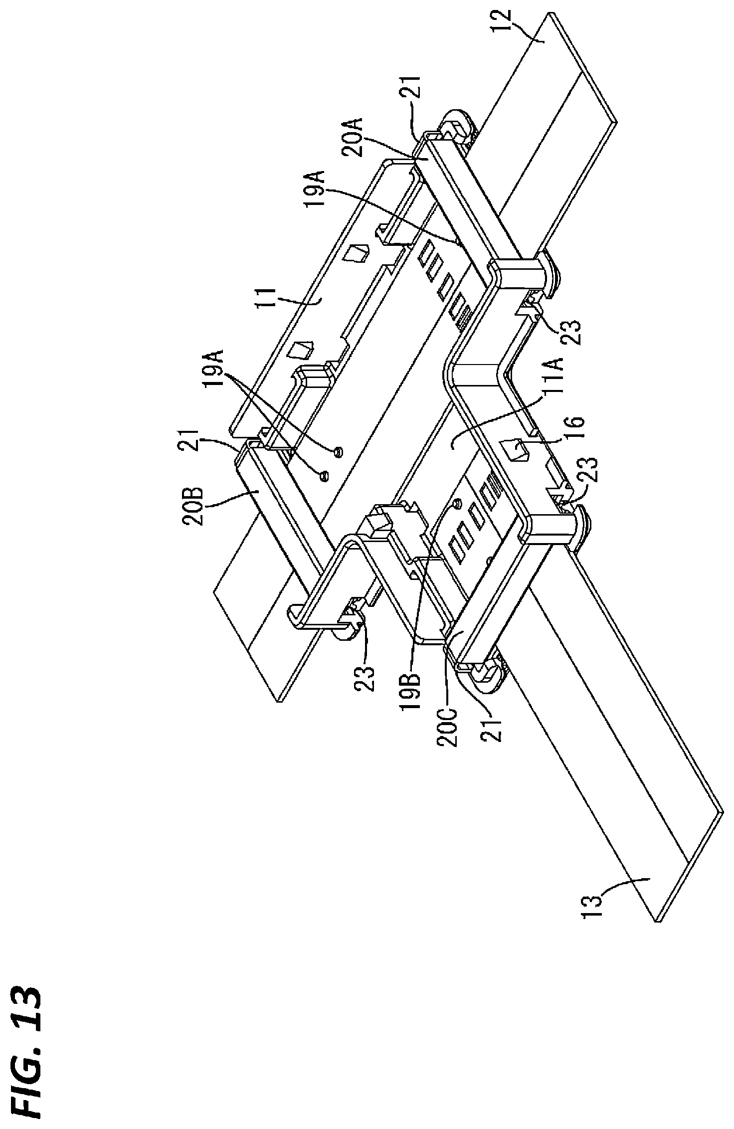 Patent US11824284 Figure 11 – Structure for connecting flexible flat cables
