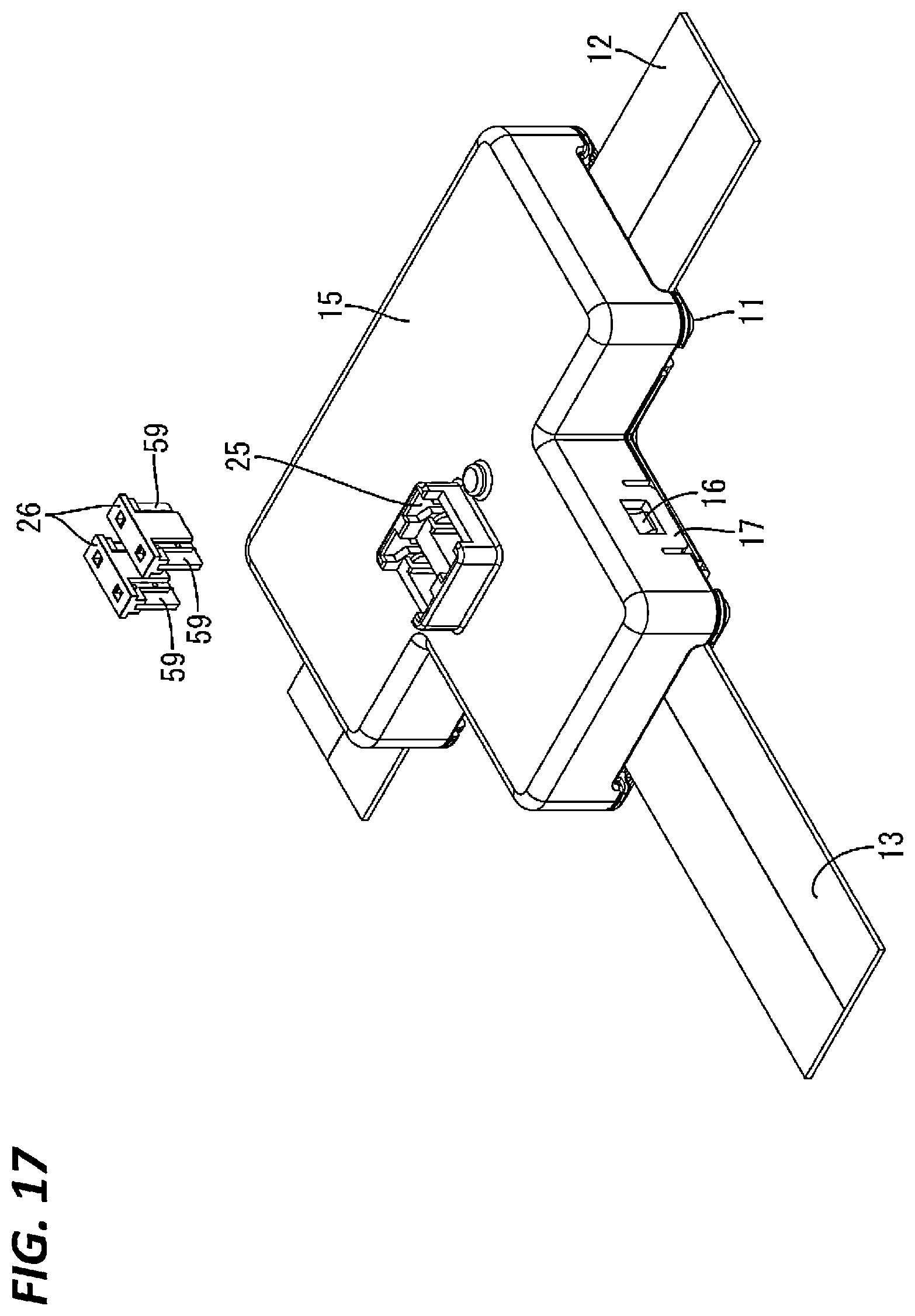 Patent US11824284 Figure 15 – Structure for connecting flexible flat cables