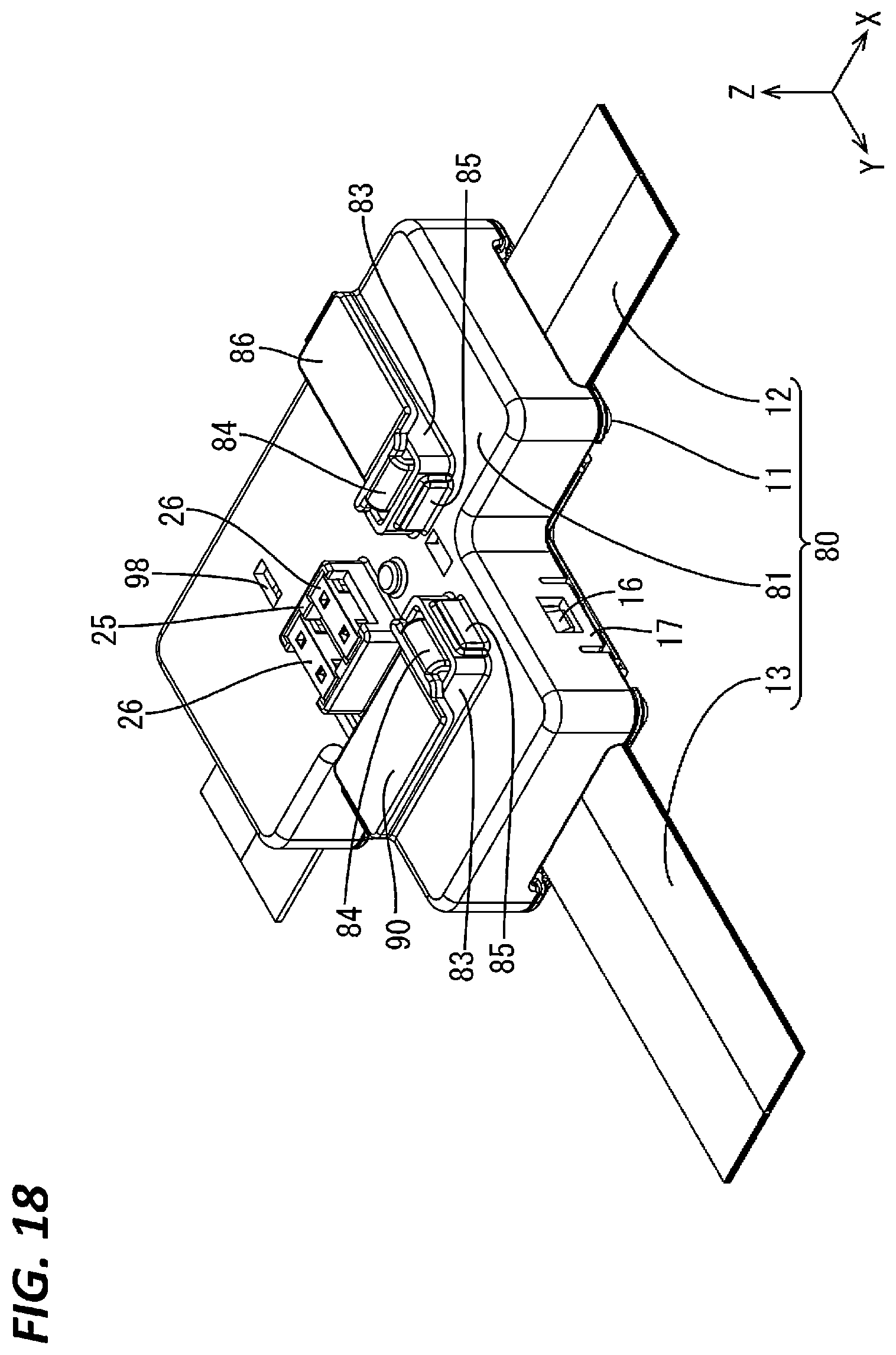 Patent US11824284 Figure 16 – Structure for connecting flexible flat cables