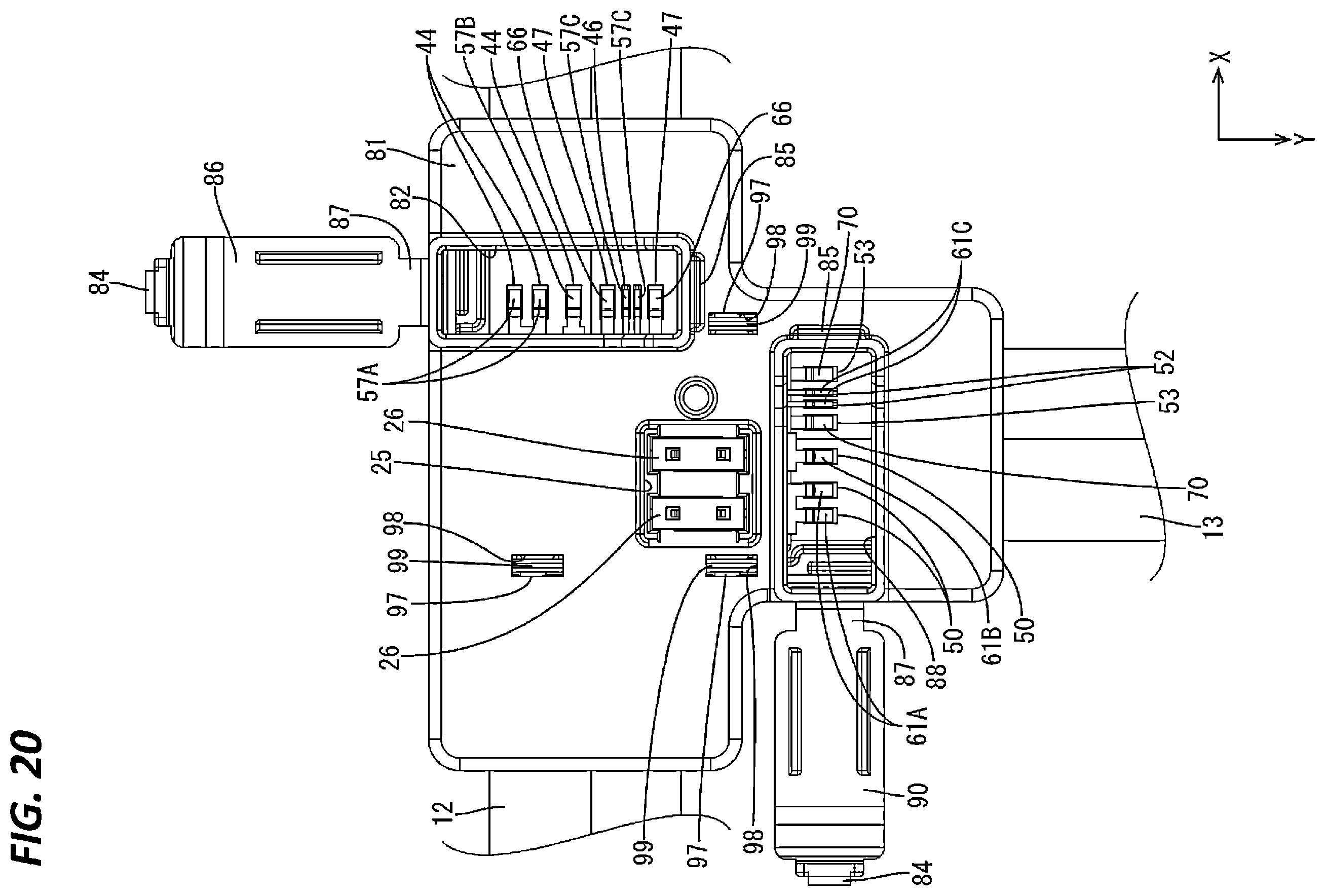 Patent US11824284 Figure 18 – Structure for connecting flexible flat cables