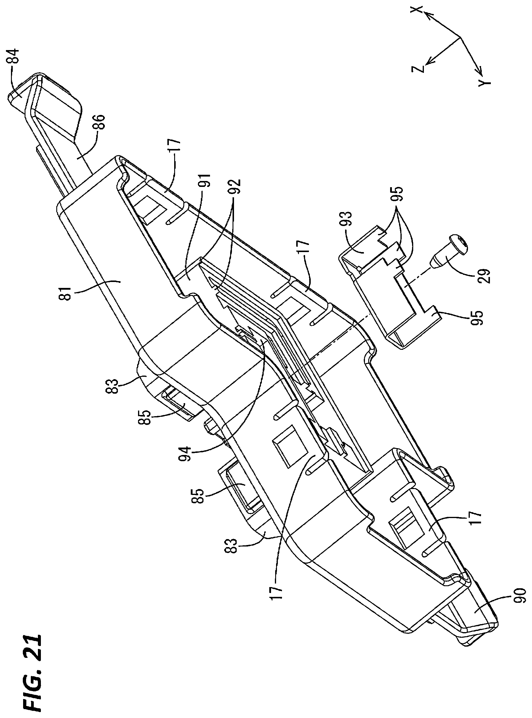 Patent US11824284 Figure 19 – Structure for connecting flexible flat cables