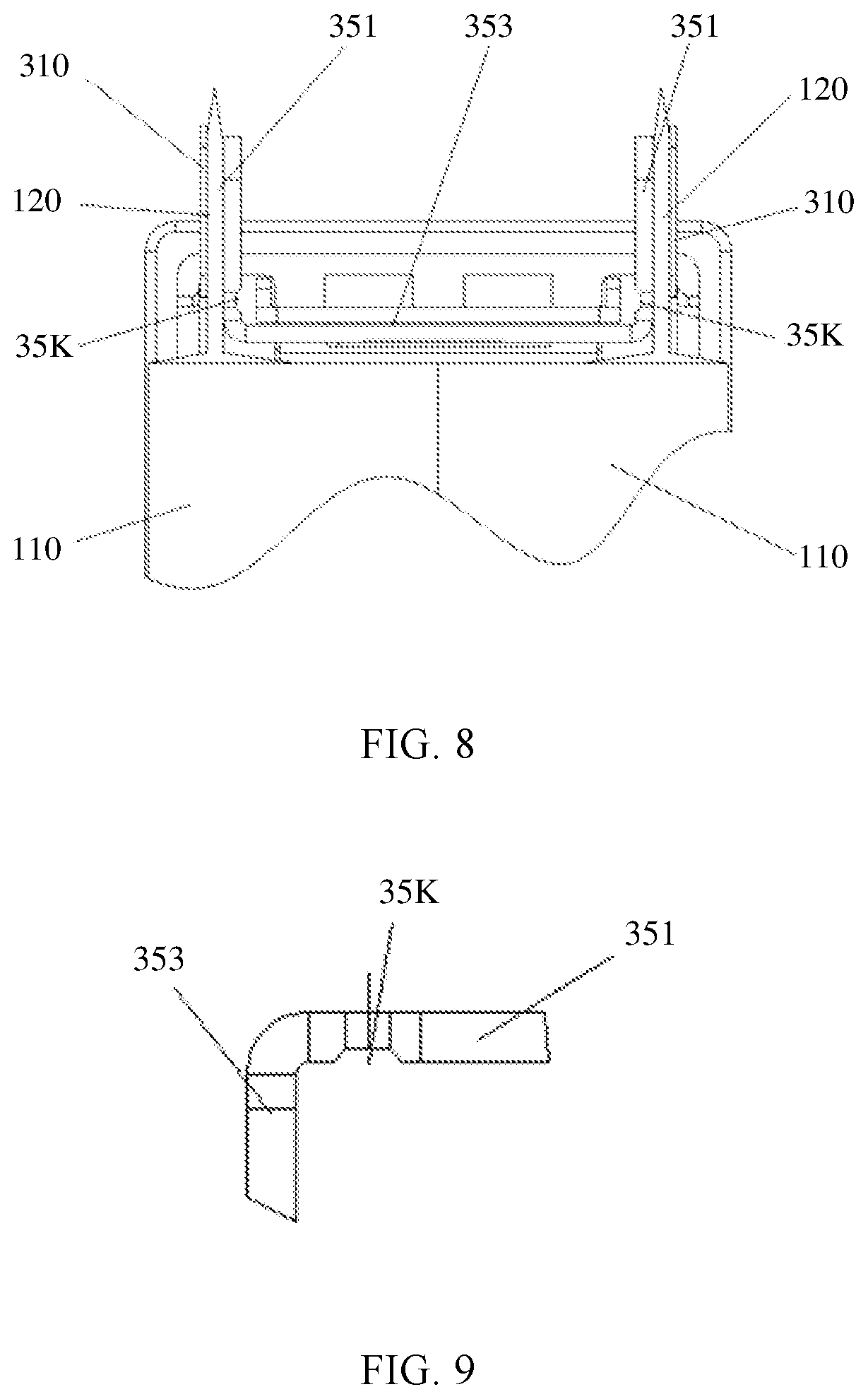 Patent US11824286 Figure 6 – Connection member and rechargeable battery