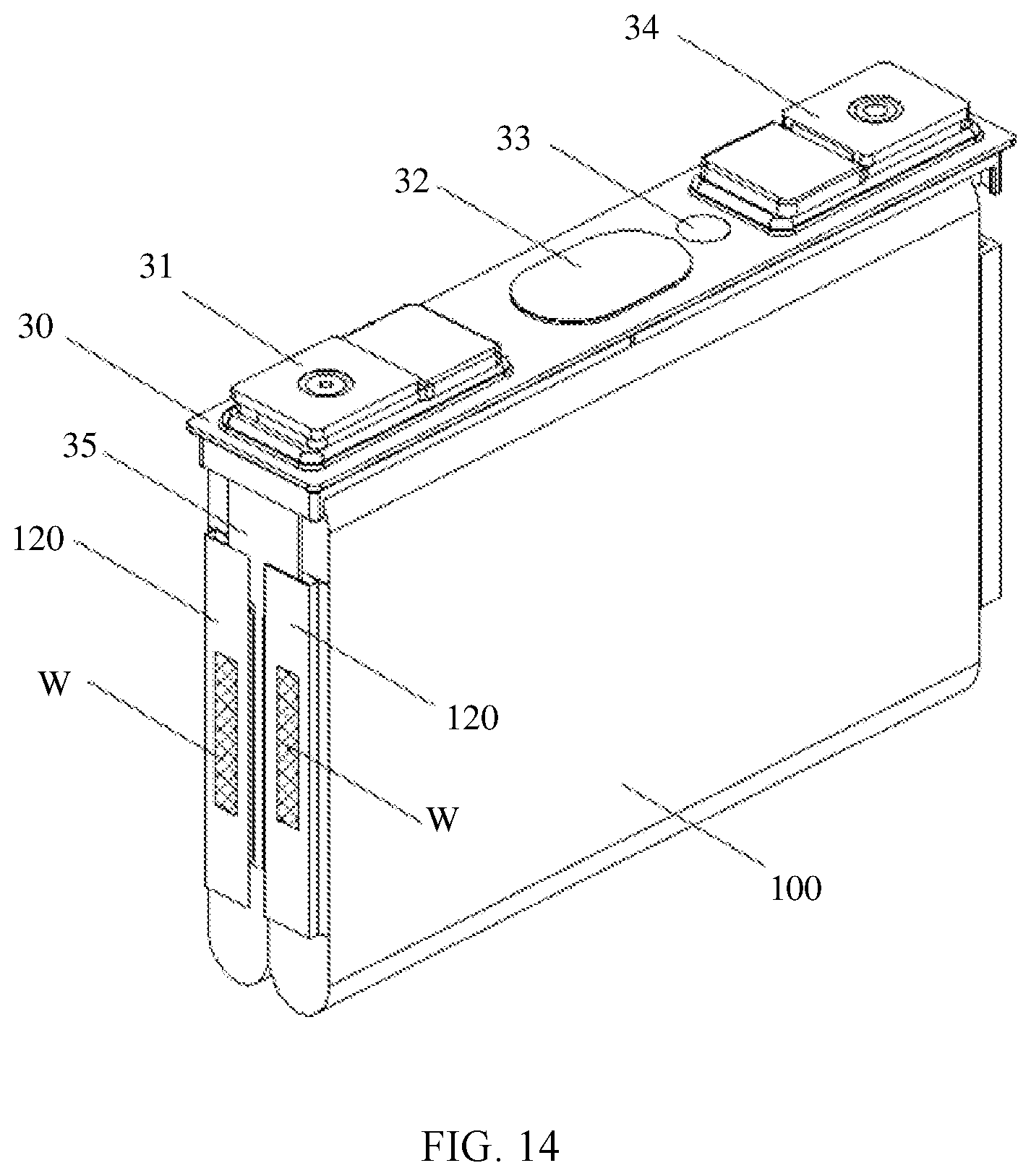 Patent US11824286 Figure 9 – Connection member and rechargeable battery