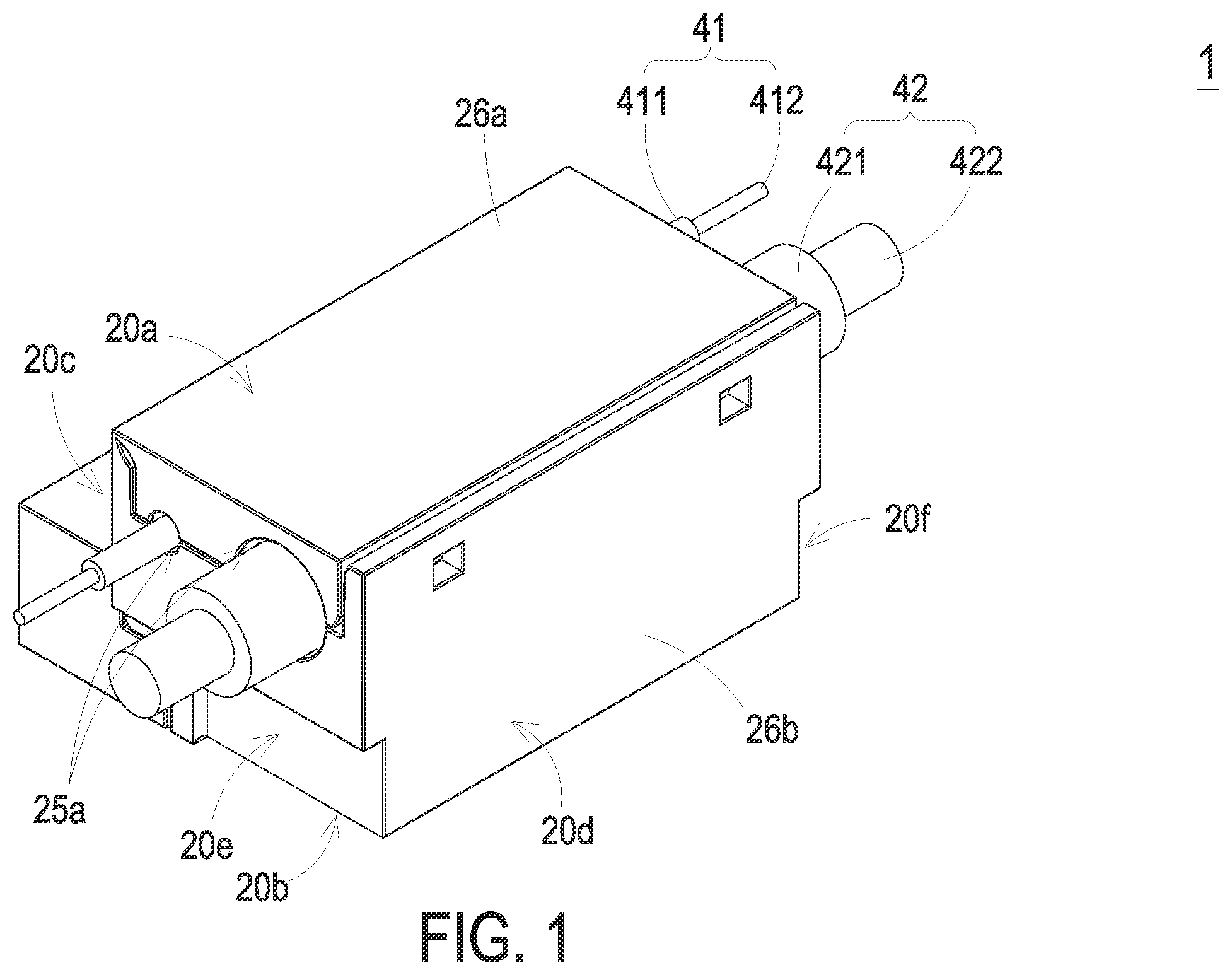 Patent US11824288 Figure 1 – Cable connection device