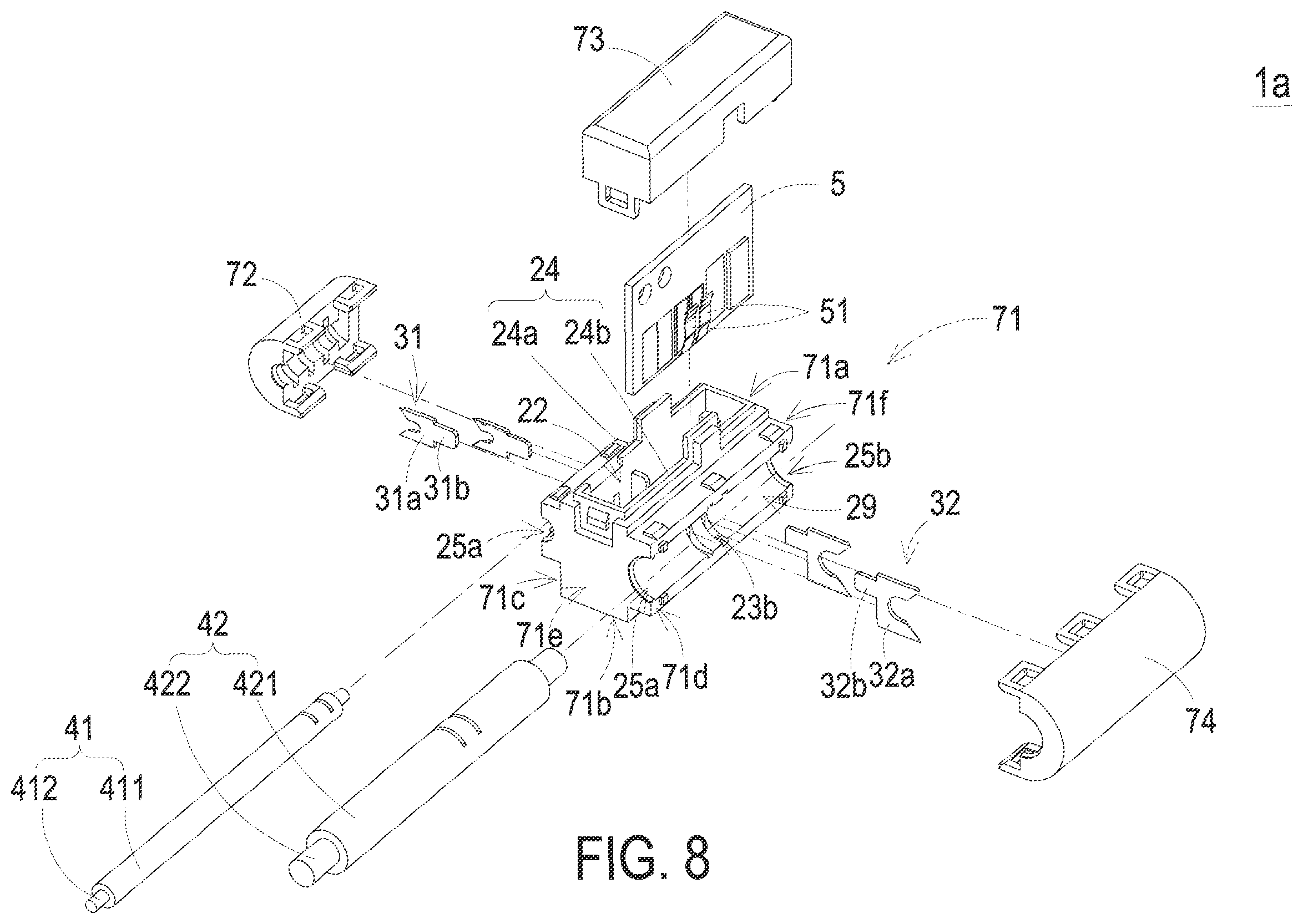 Patent US11824288 Figure 8 – Cable connection device