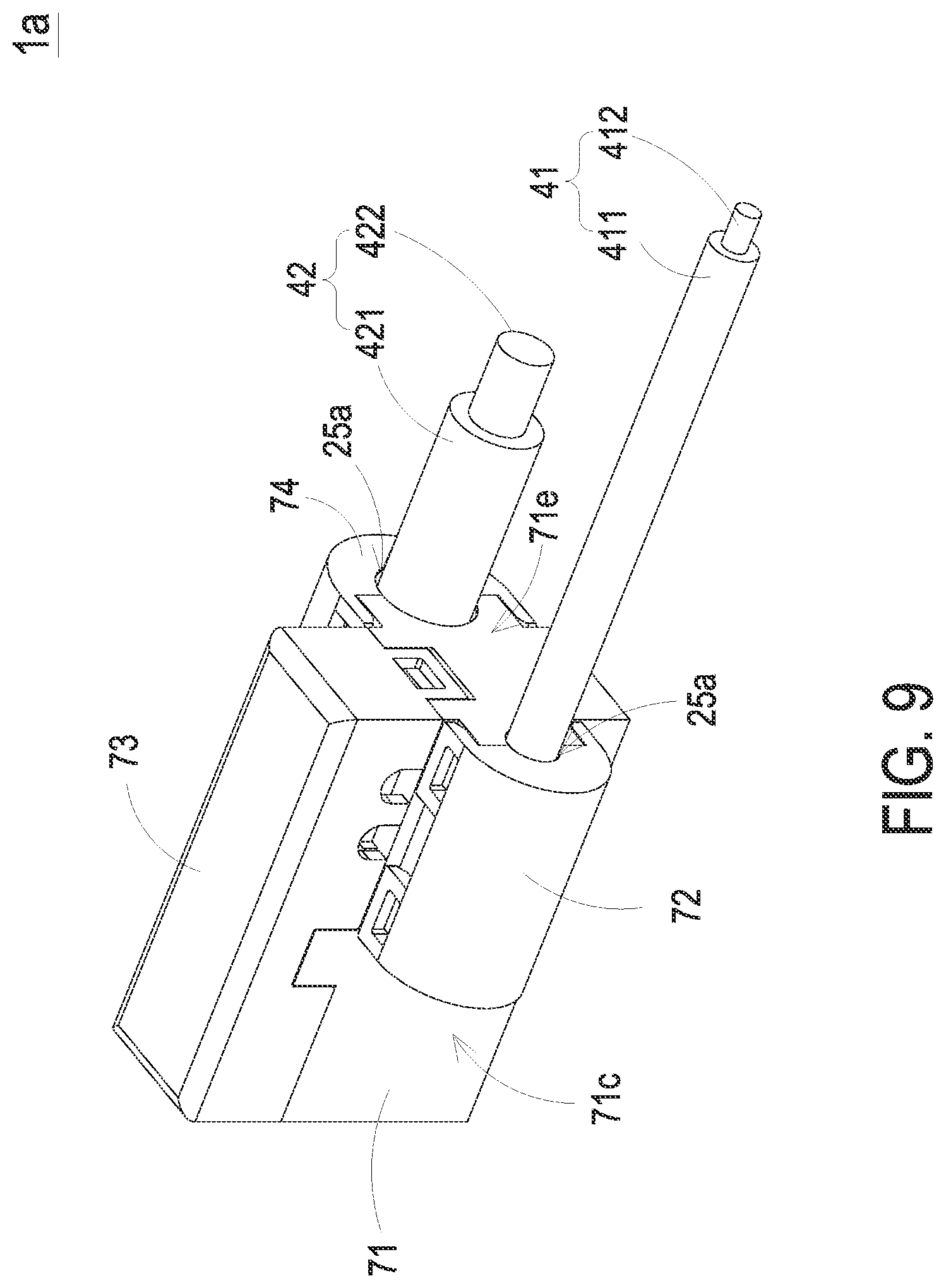 Patent US11824288 Figure 9 – Cable connection device