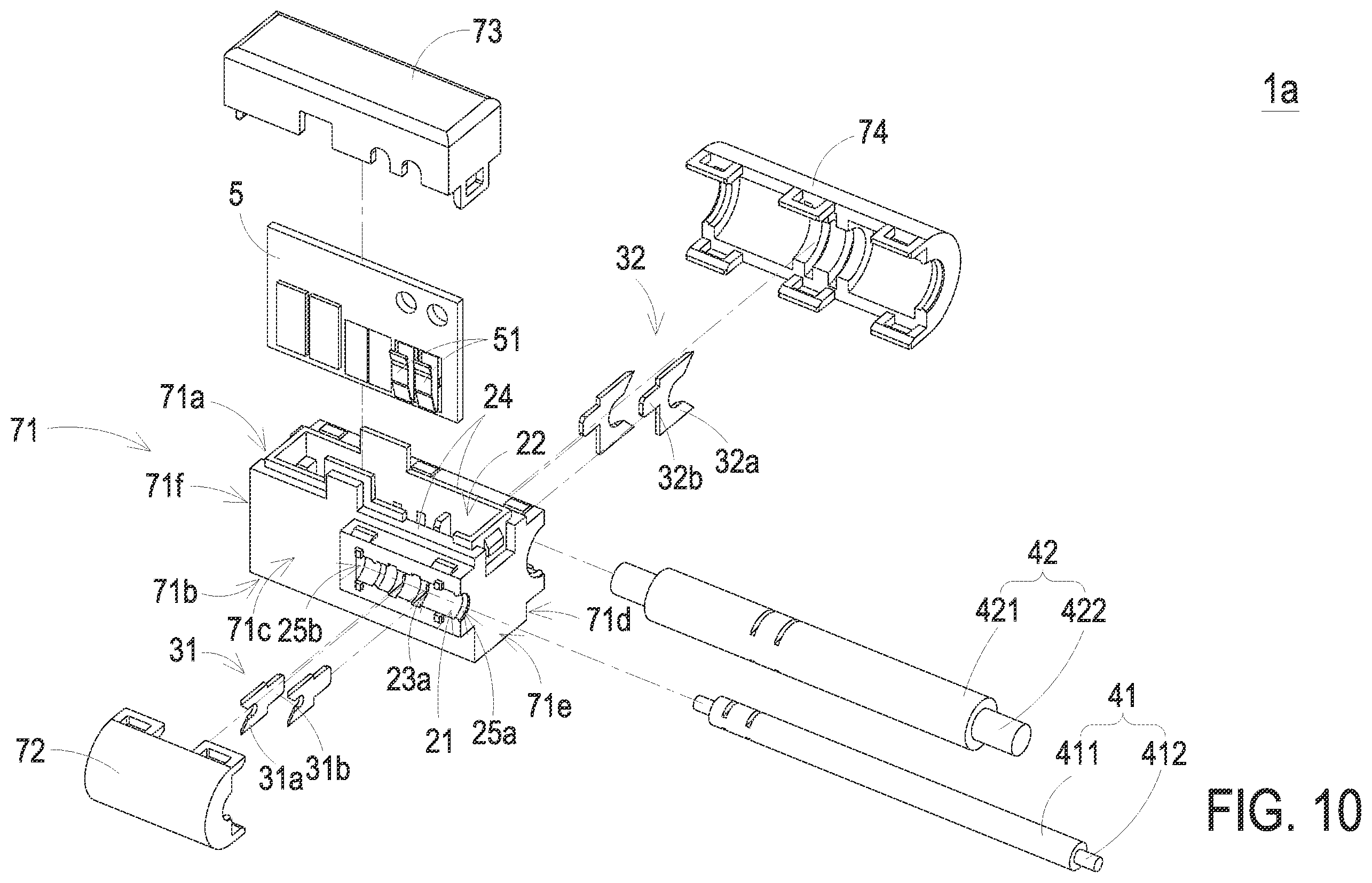 Patent US11824288 Figure 10 – Cable connection device