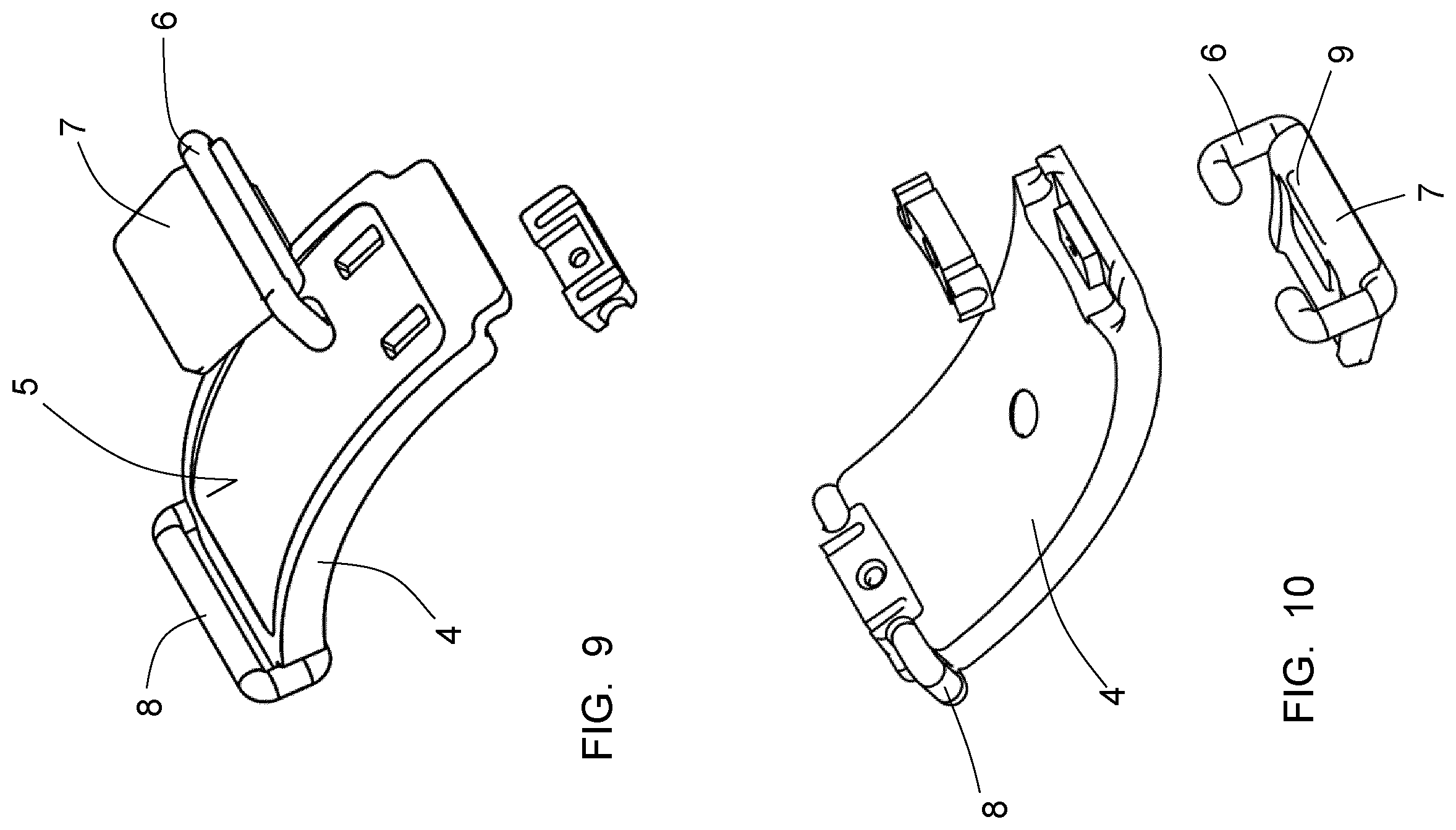 Patent US11824289 Figure 4 – Connectable electric device to a textile electrically conductive band