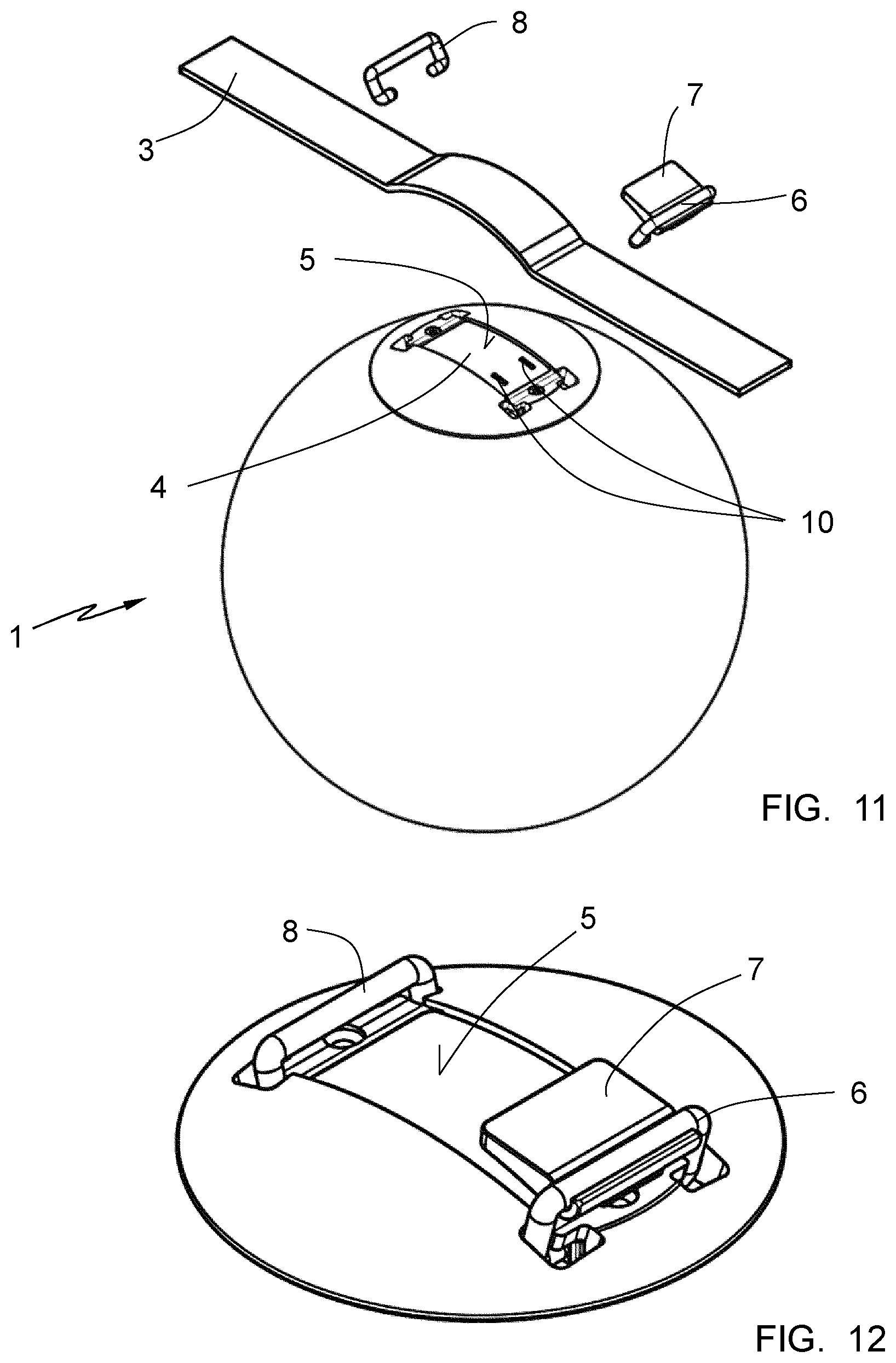 Patent US11824289 Figure 5 – Connectable electric device to a textile electrically conductive band