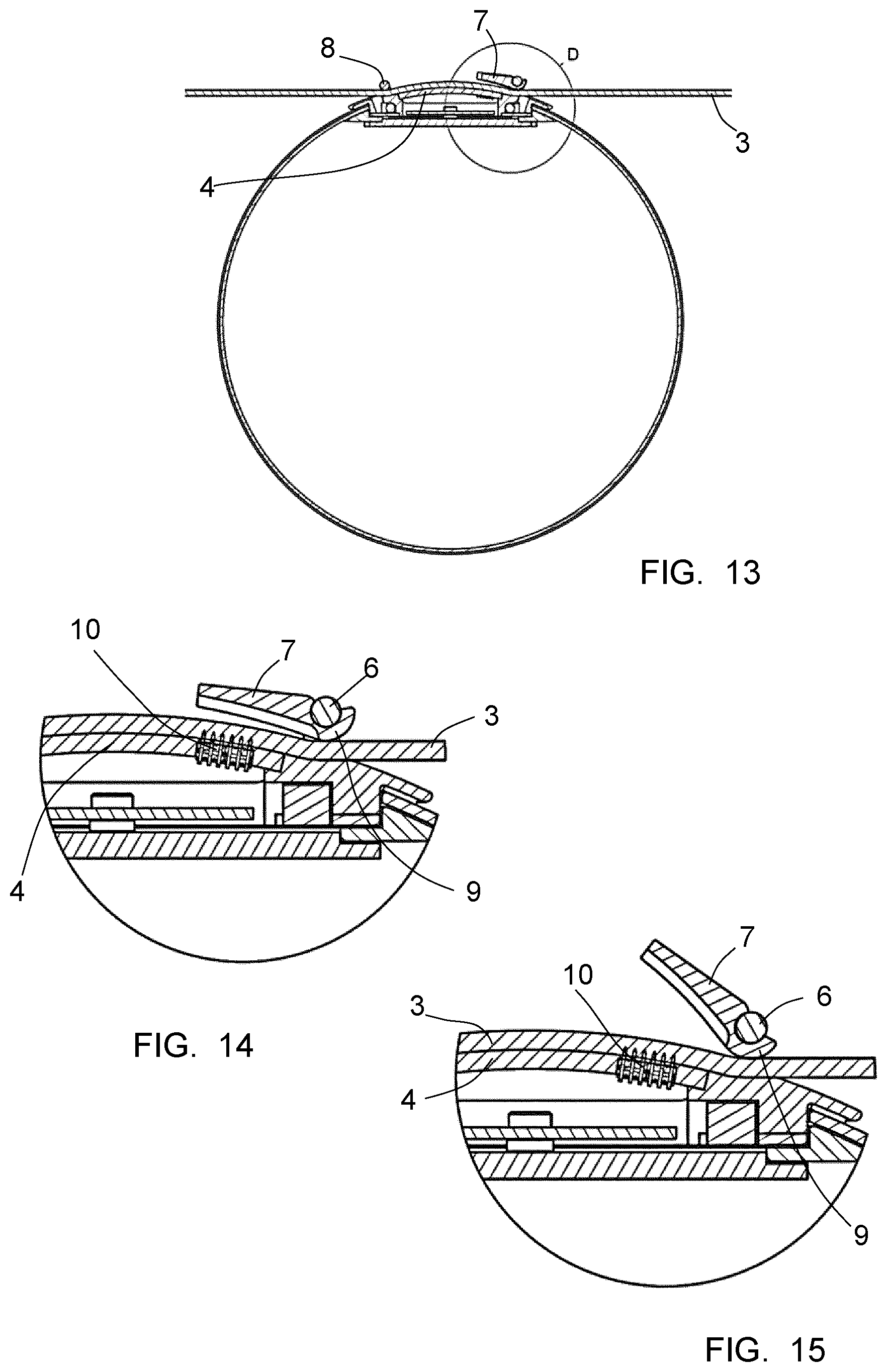 Patent US11824289 Figure 6 – Connectable electric device to a textile electrically conductive band