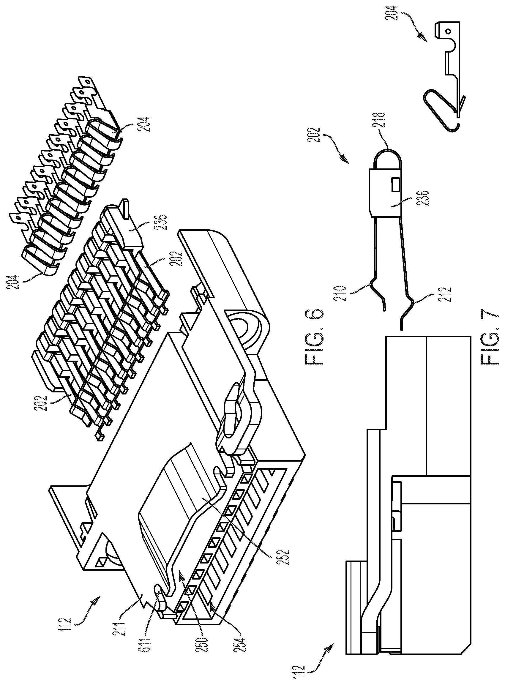 Patent US11824292 Figure 4 – Connector with a slot for a small circuit board