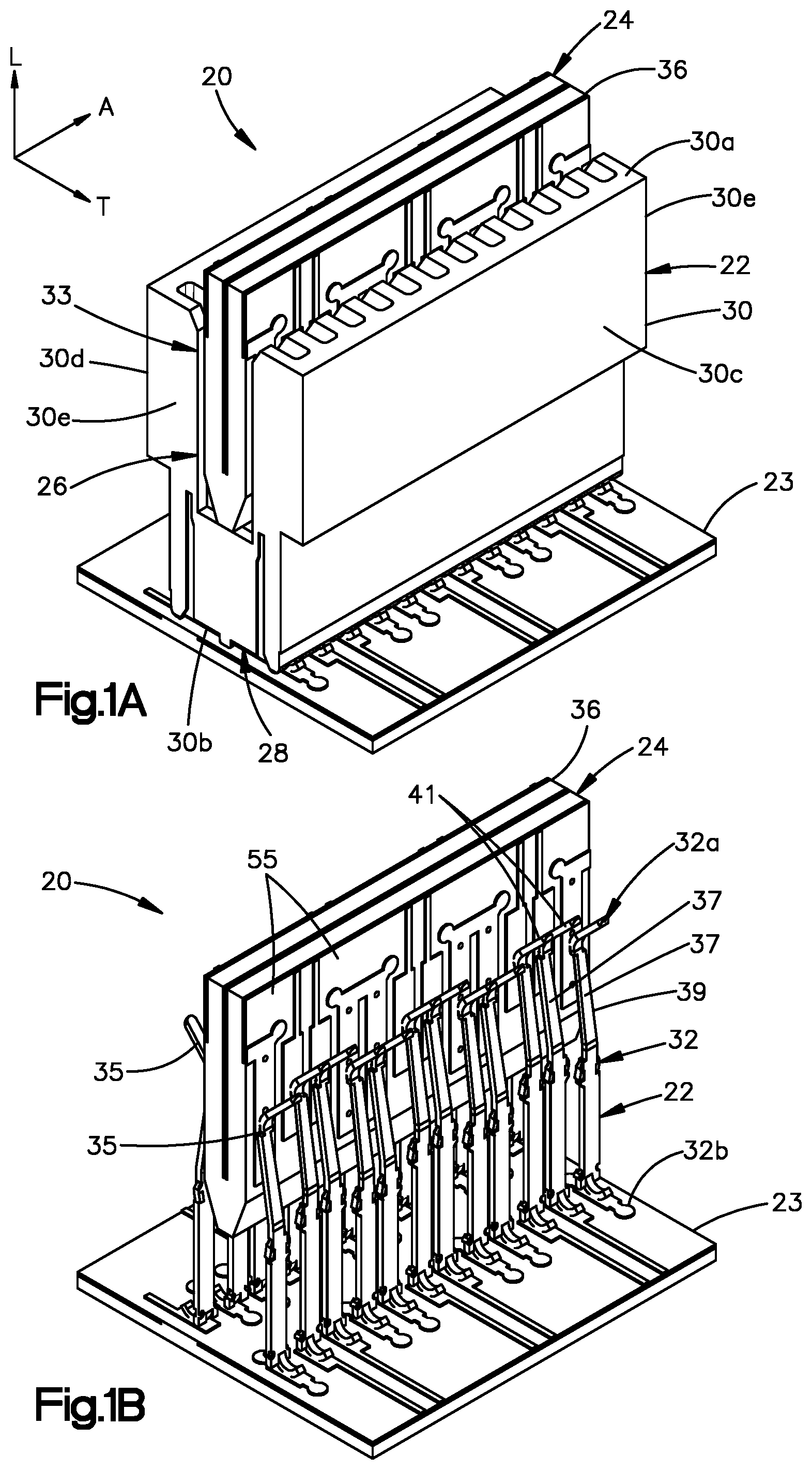 Patent US11824294 Figure 1 – Printed circuit board having commoned ground plane