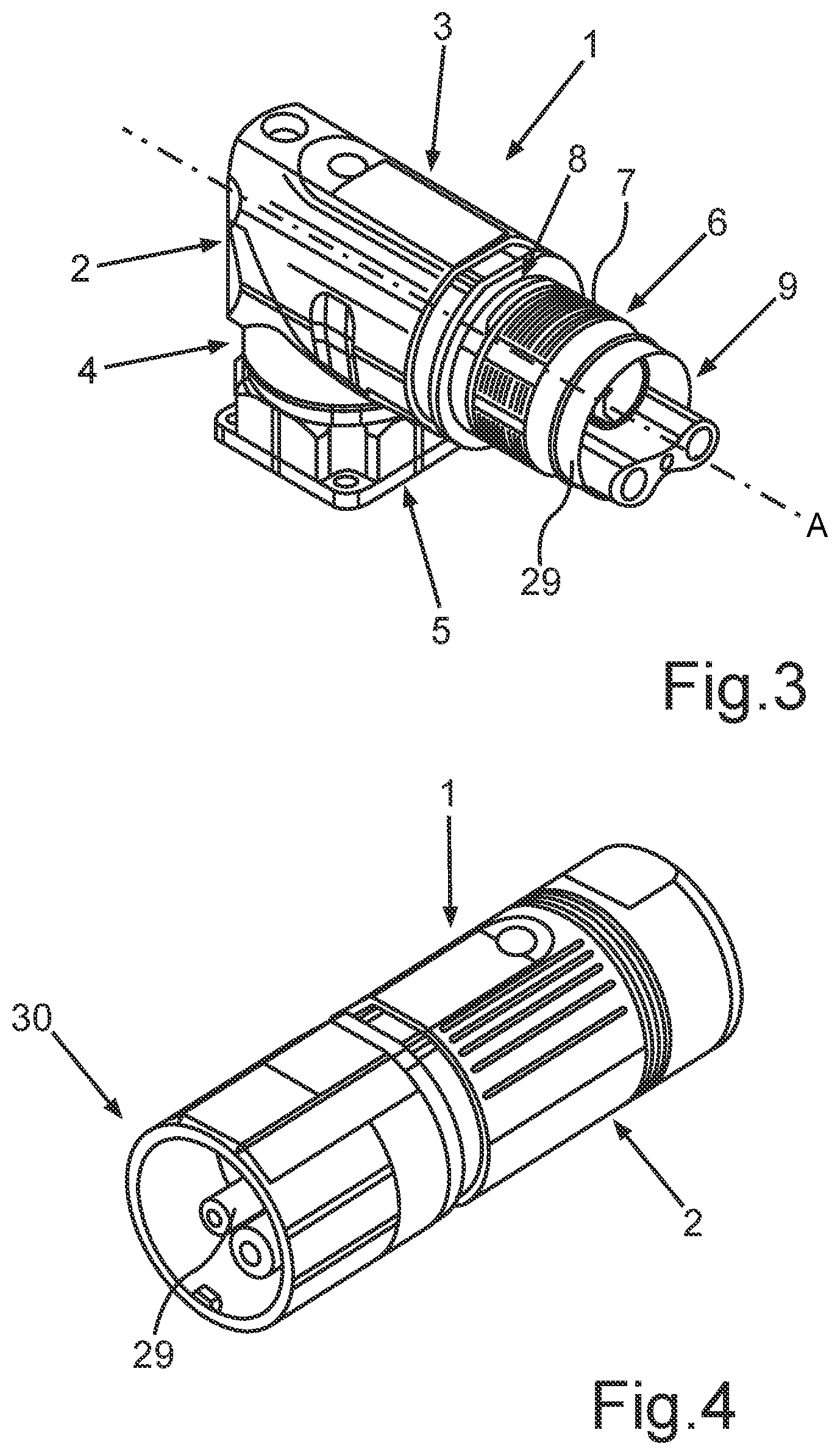 Patent US11824295 Figure 3 – Electrical plug with a specific pin arrangement comprising eight data transmission contacts for gigabit application
