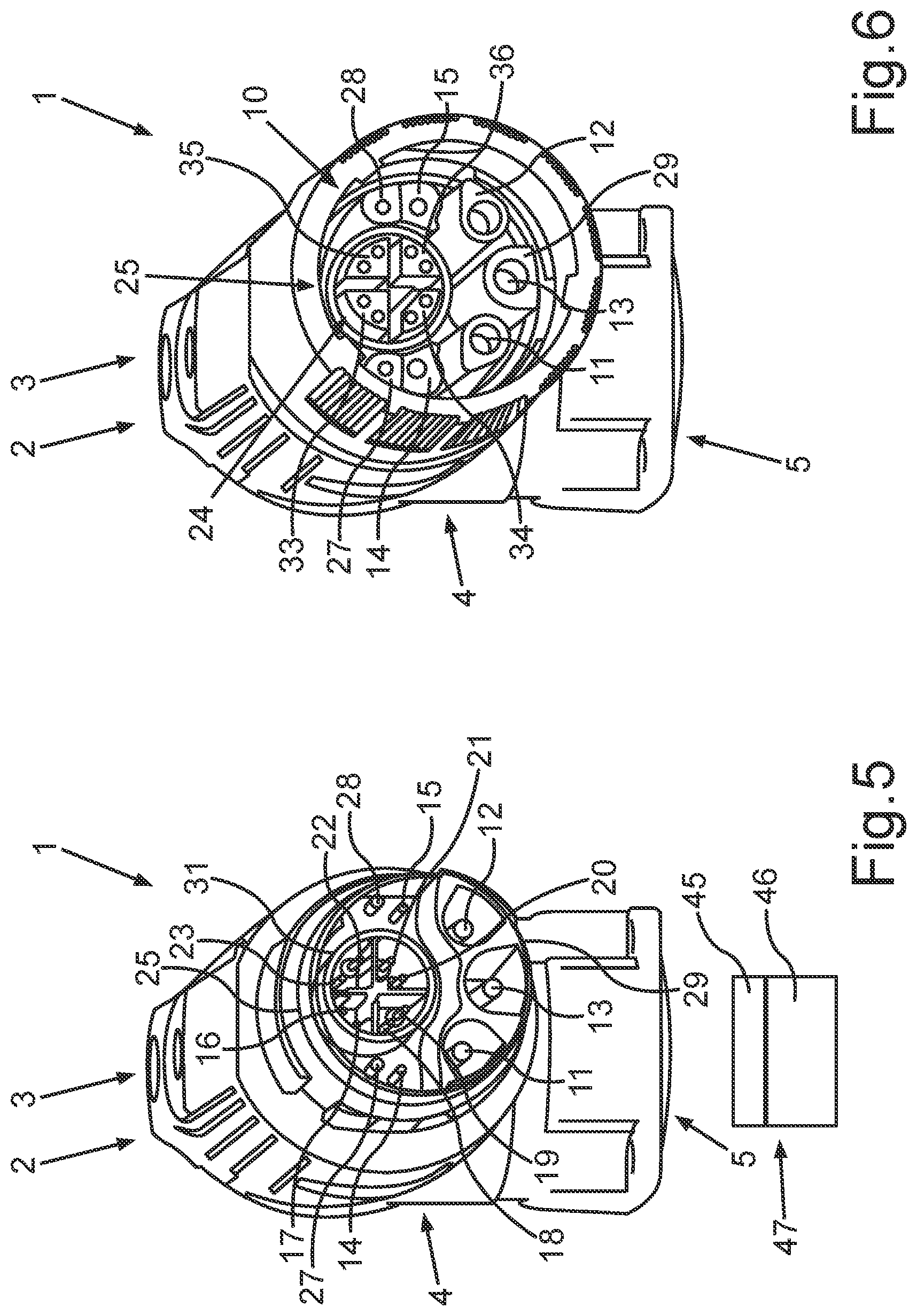 Patent US11824295 Figure 4 – Electrical plug with a specific pin arrangement comprising eight data transmission contacts for gigabit application